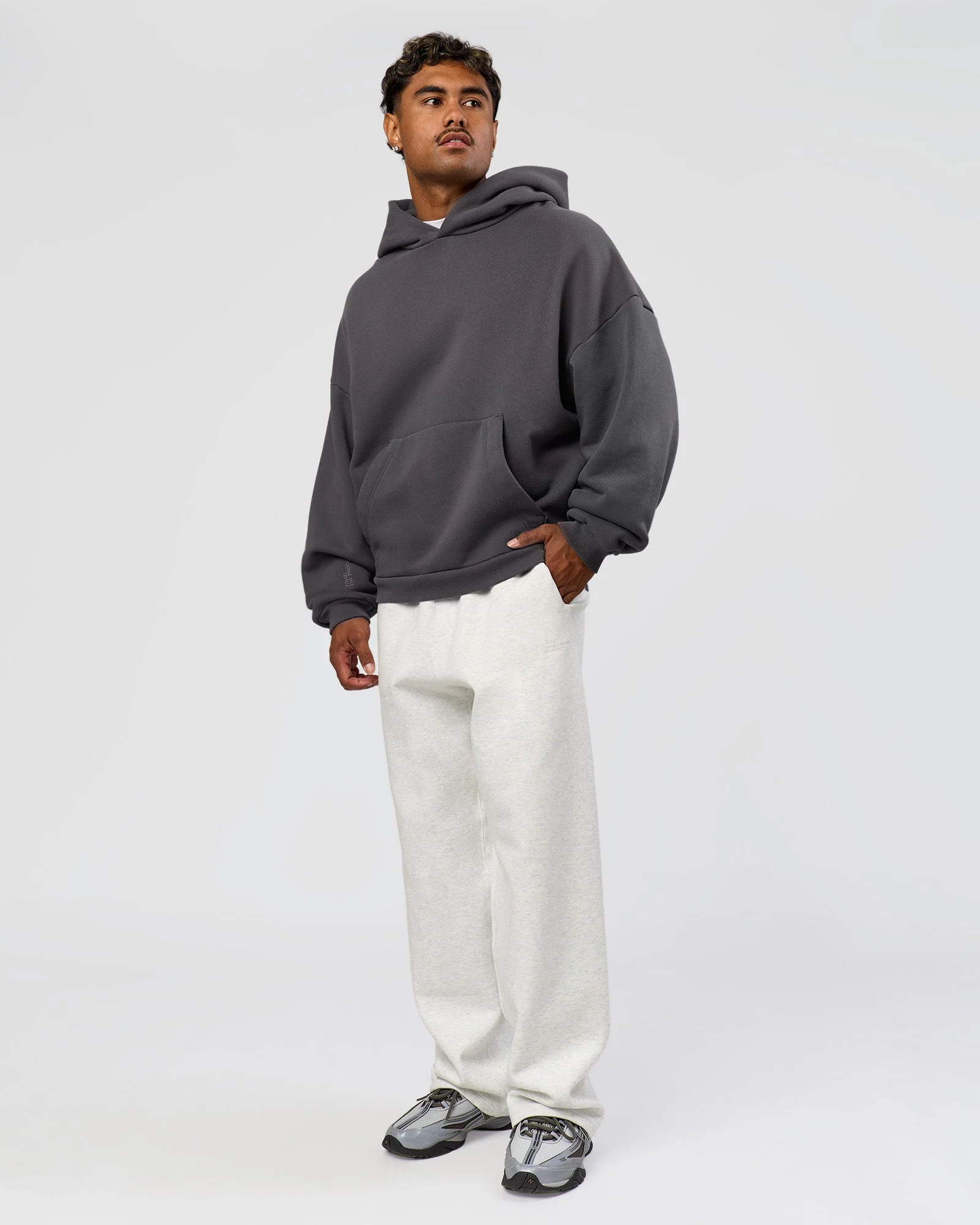Memory In Motion Ultra Heavyweight Washed Hoodie - Dark Storm Washed - Image 6