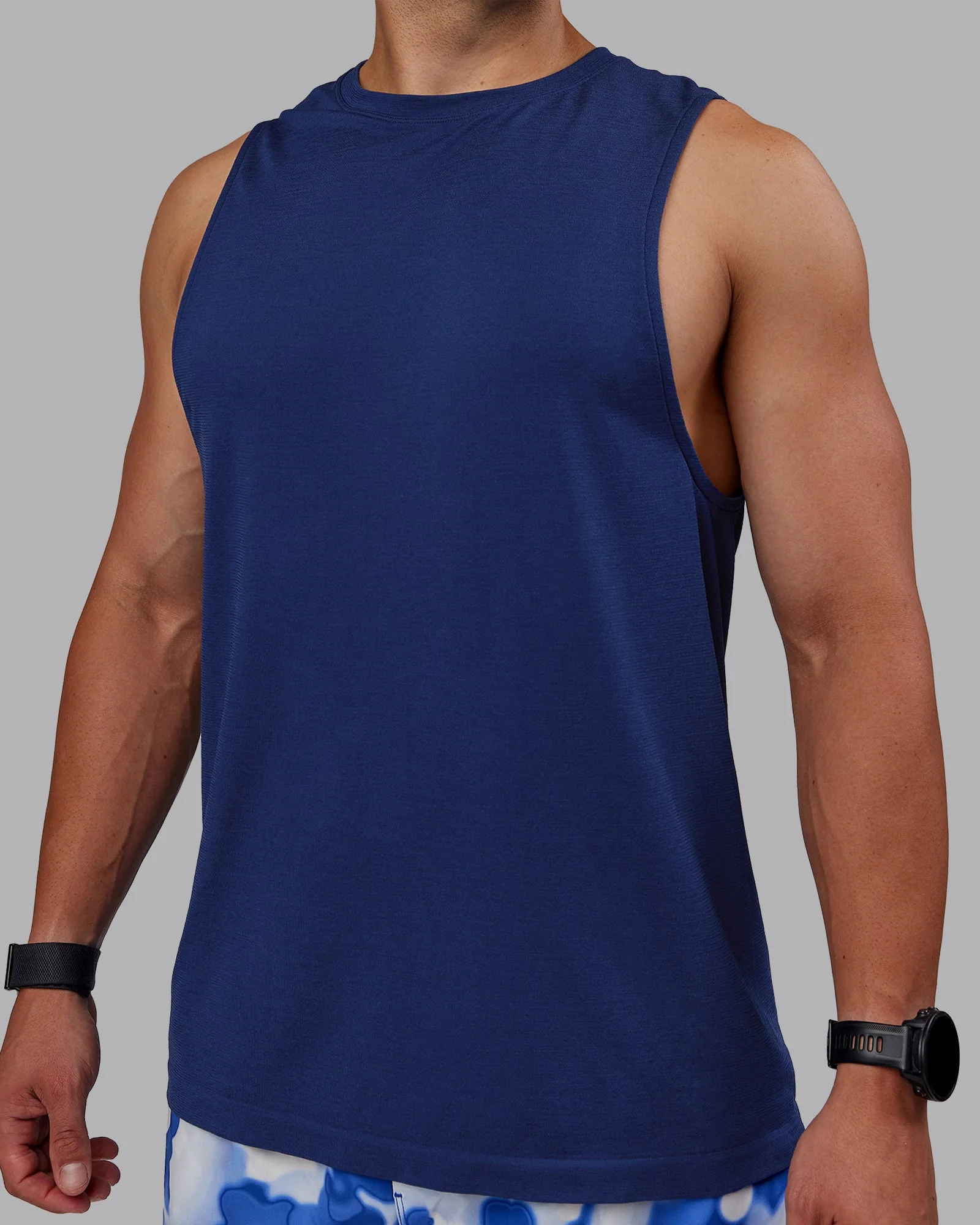 AeroFLX+ Seamless Muscle Tank - Midnight Blue/Midnight Blue - Image 4