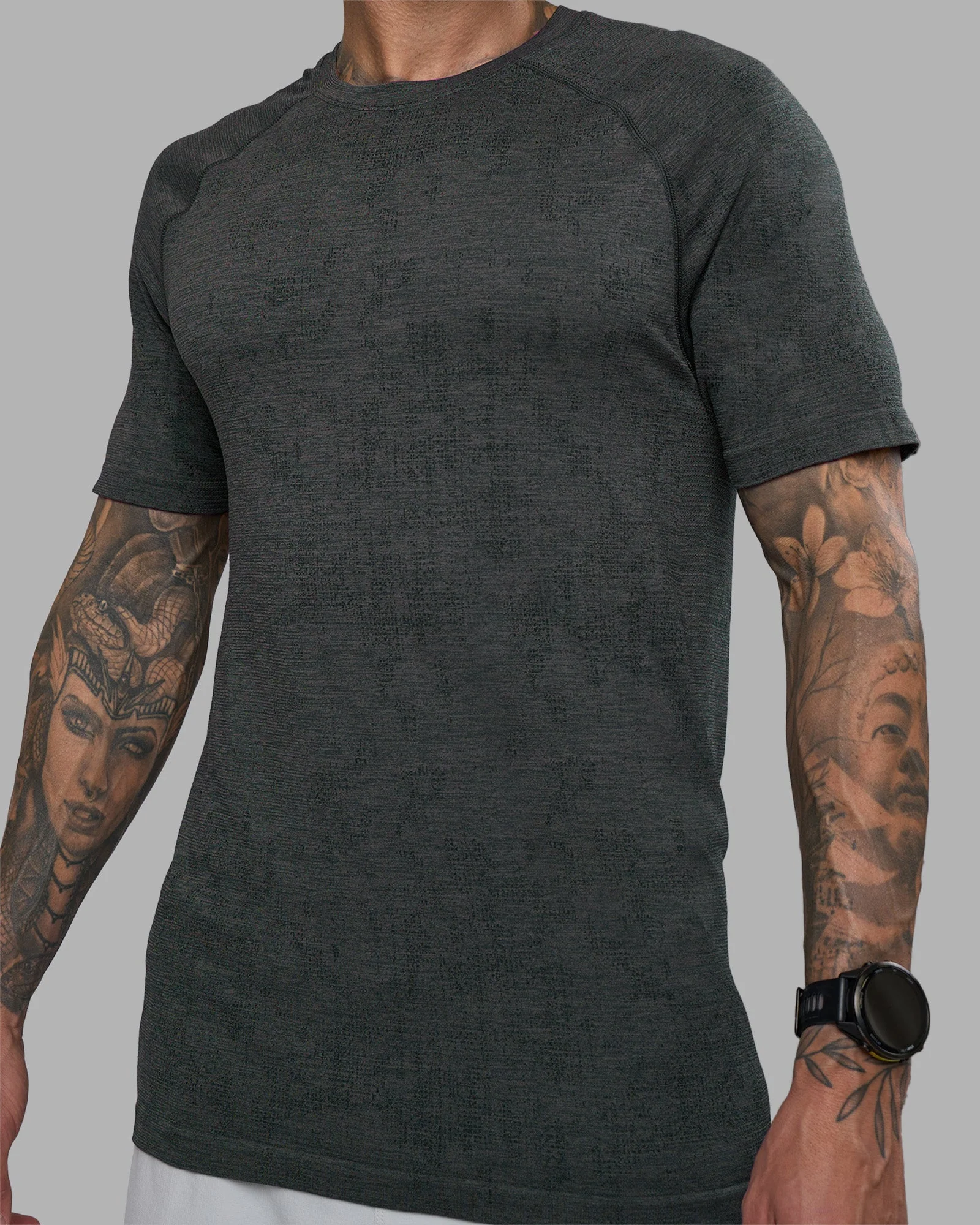 AeroFLX+ Seamless Tee - Black Camo-Graphite - Image 6