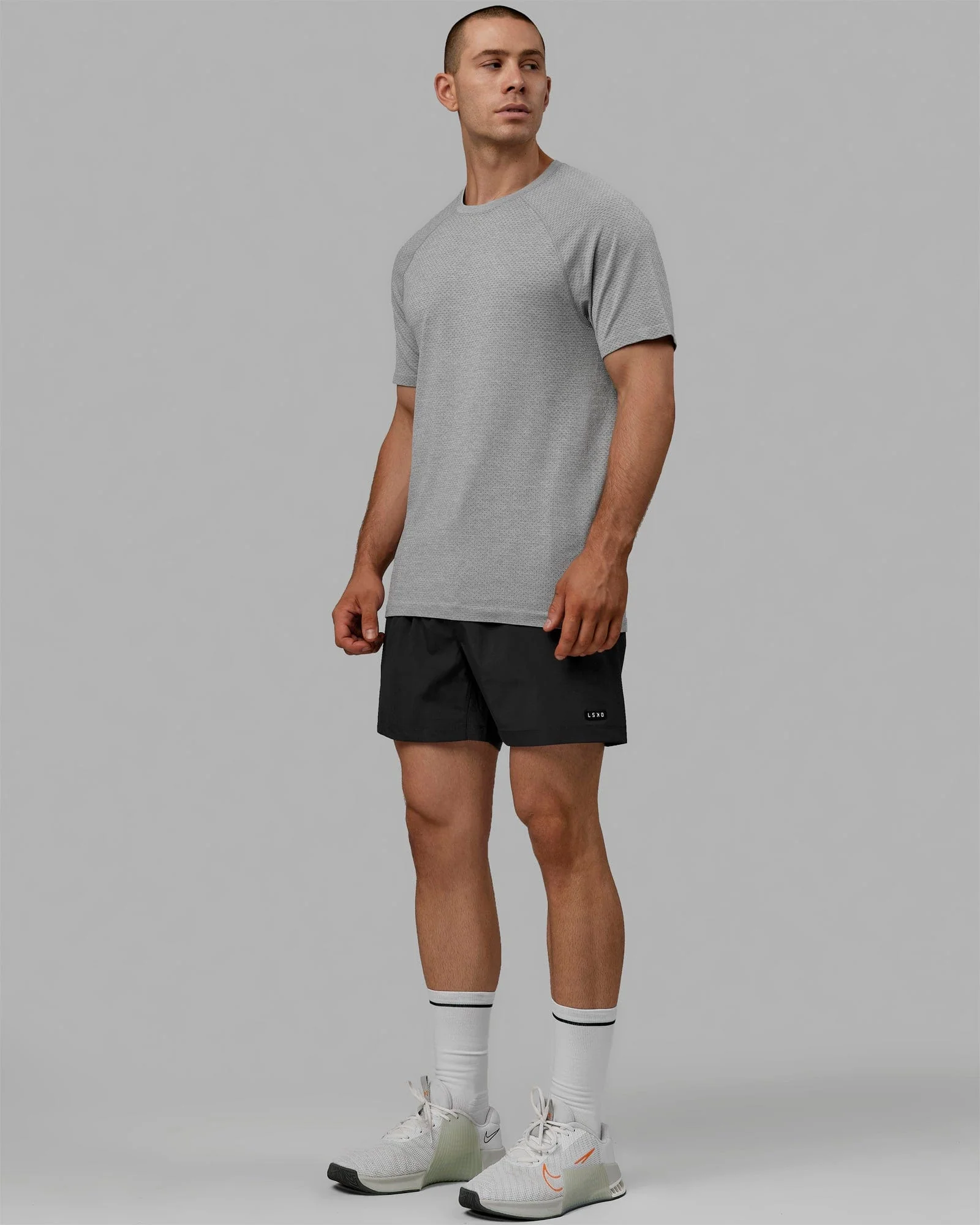 AeroFLX+ Seamless Tee - Lt Grey Marl - Image 7