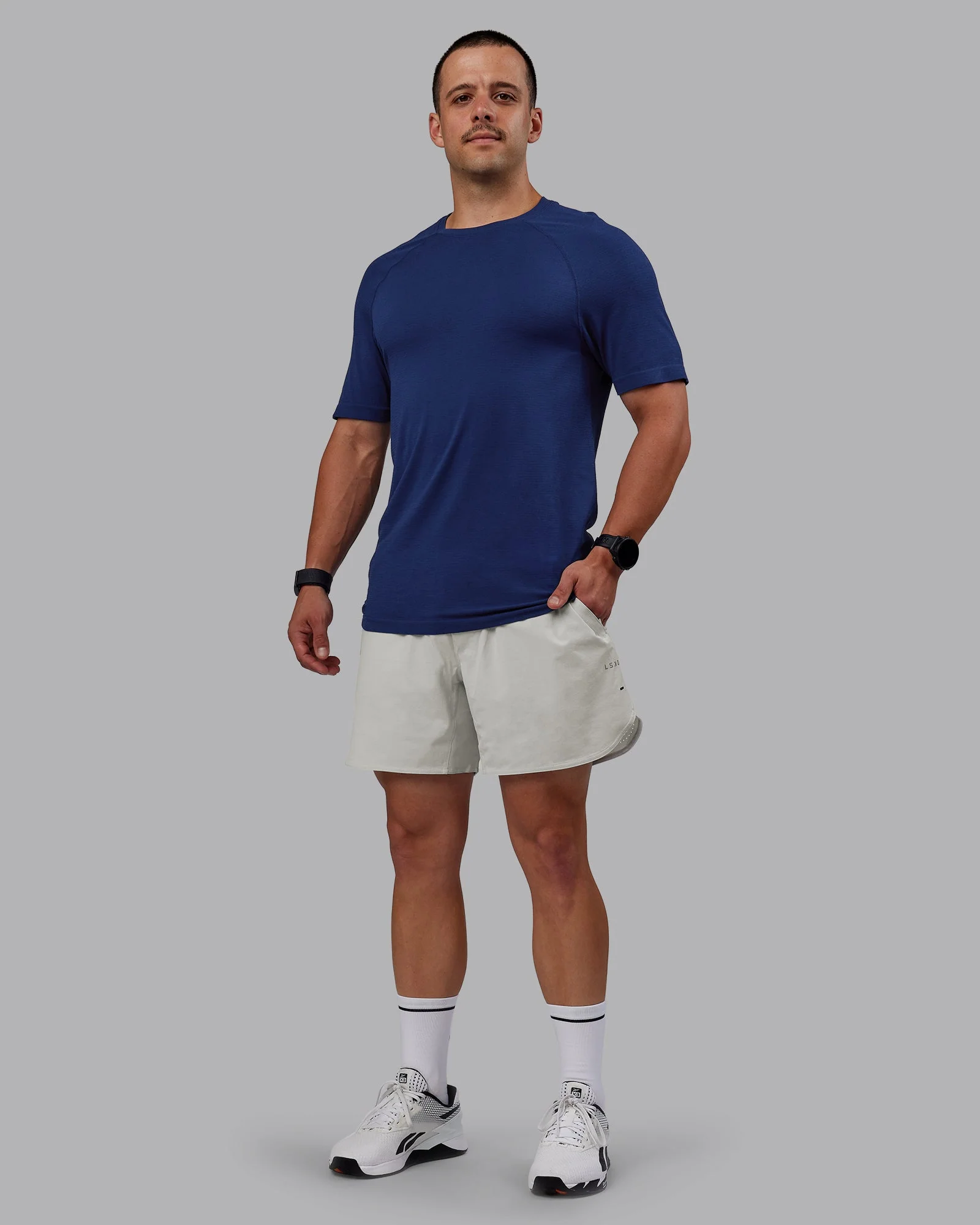 AeroFLX+ Seamless Tee - Midnight Blue/Midnight Blue