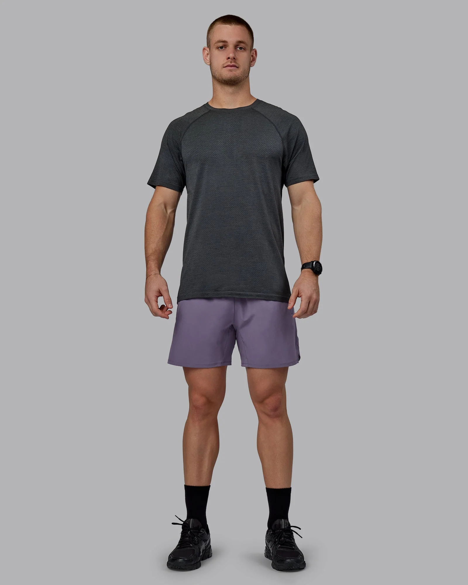 AeroFLX+ Seamless Tee - Pirate Black Marl - Image 6