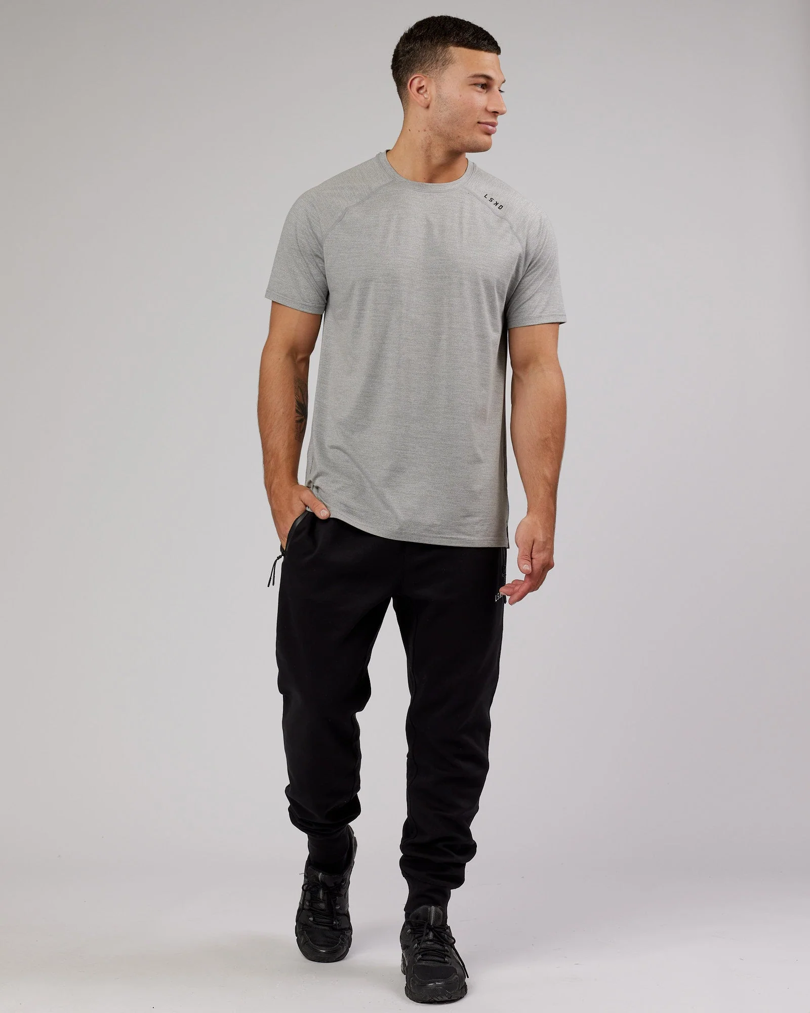 Athlete ForgedFleece Zip Trackpant - Black - Image 5