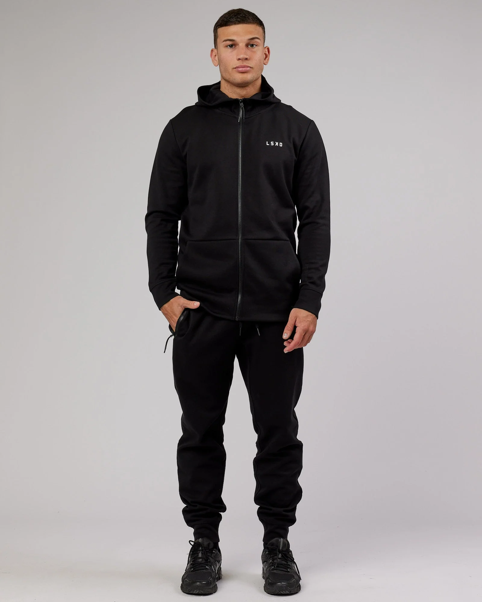 Athlete ForgedFleece Zip Trackpant - Black - Image 7