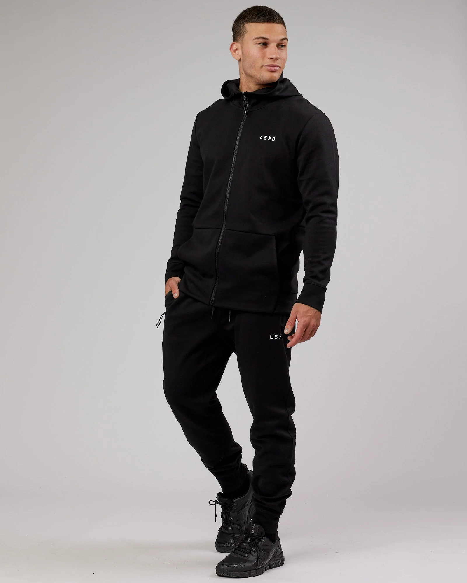 Athlete ForgedFleece Zip Trackpant - Black - Image 8