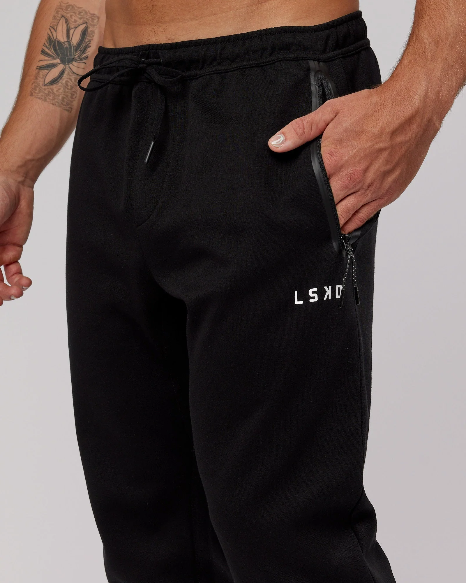 Athlete ForgedFleece Zip Trackpant - Black - Image 9