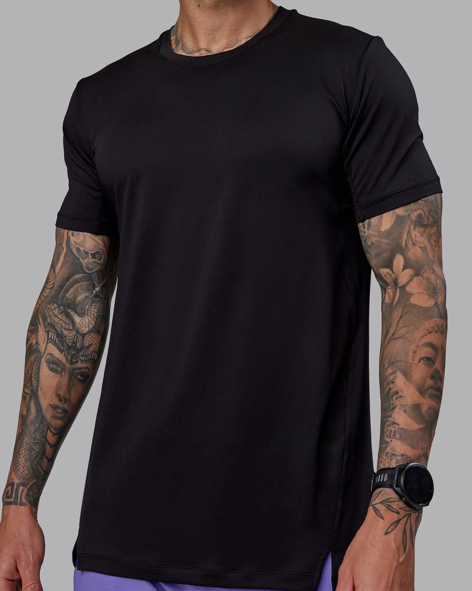 Pace Keep on Running Tee - Black-Dahlia Purple - Image 5