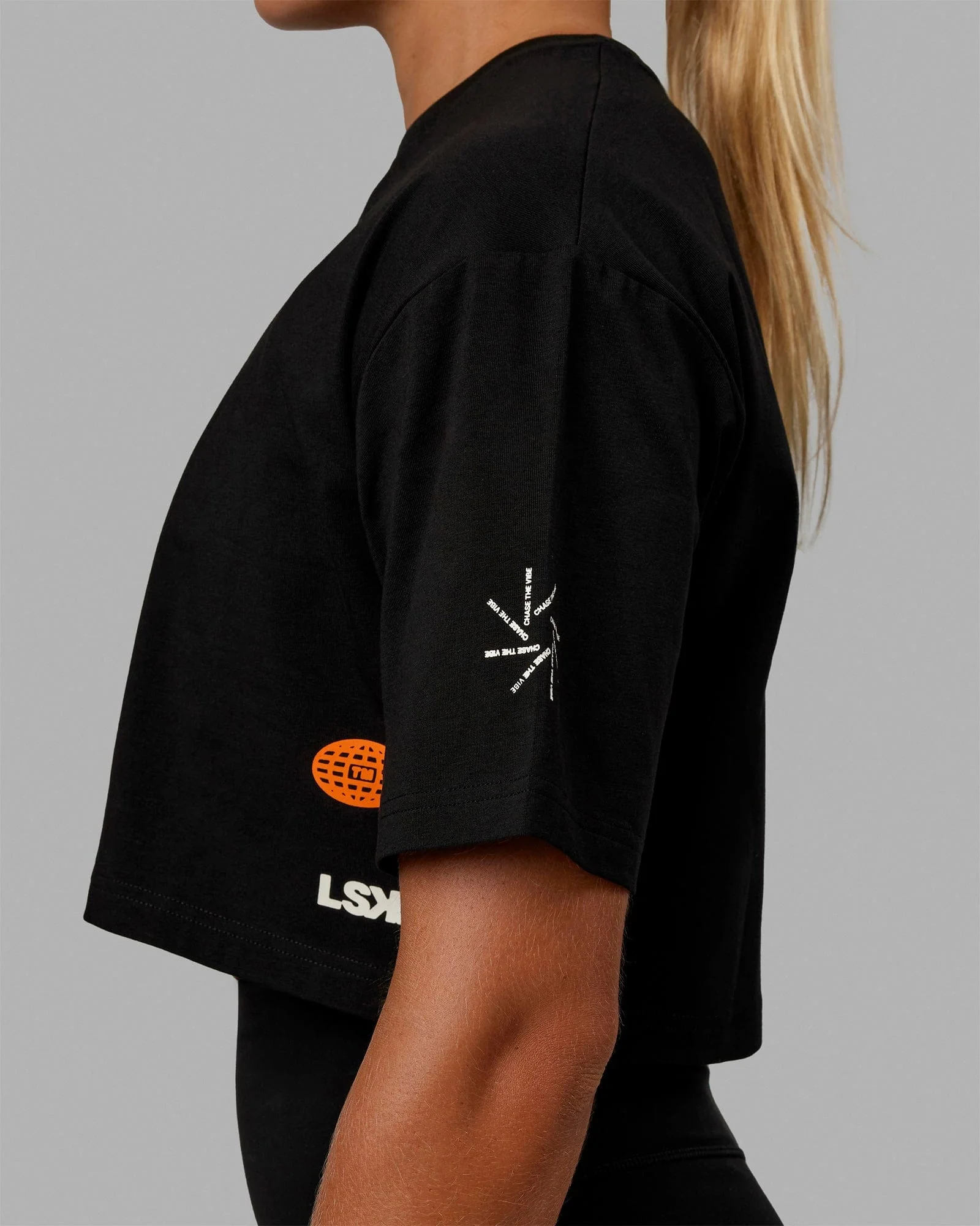 Millennium FLXCotton Cropped Tee - Black - Image 3