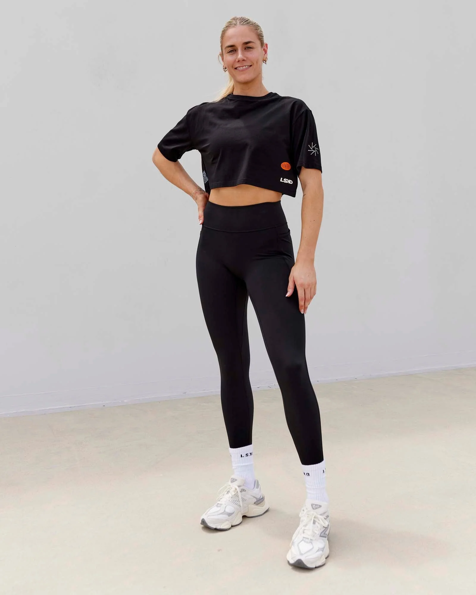 Millennium FLXCotton Cropped Tee - Black - Image 6