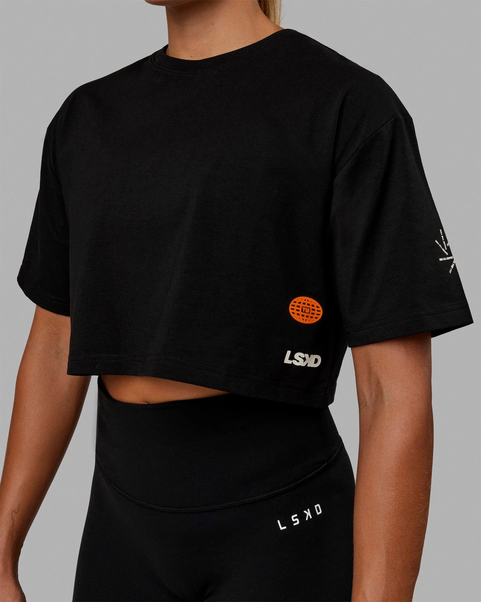 Millennium FLXCotton Cropped Tee - Black - Image 7