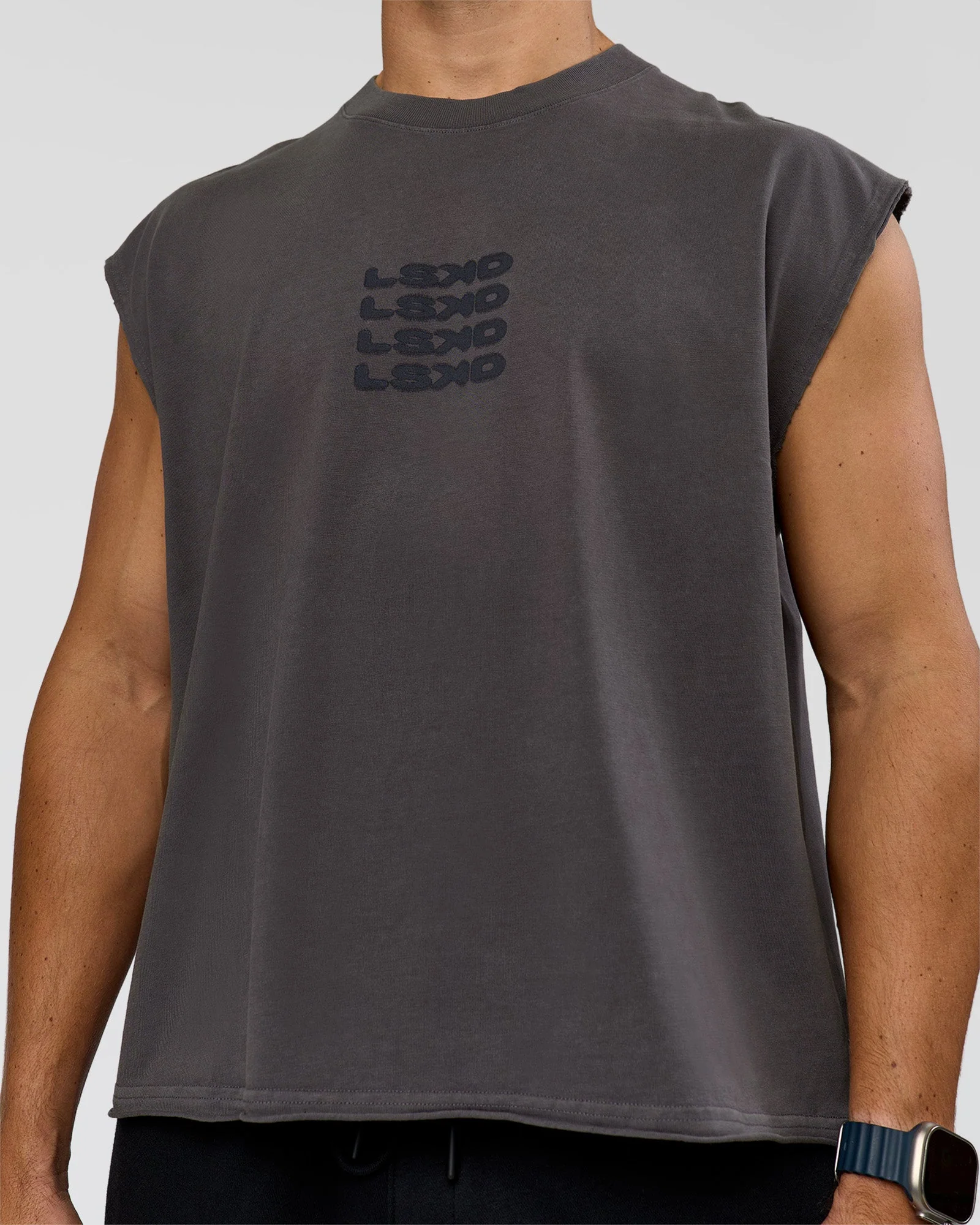 Move Fast Heavyweight Boxed Tank - Dark Storm Washed - Image 5