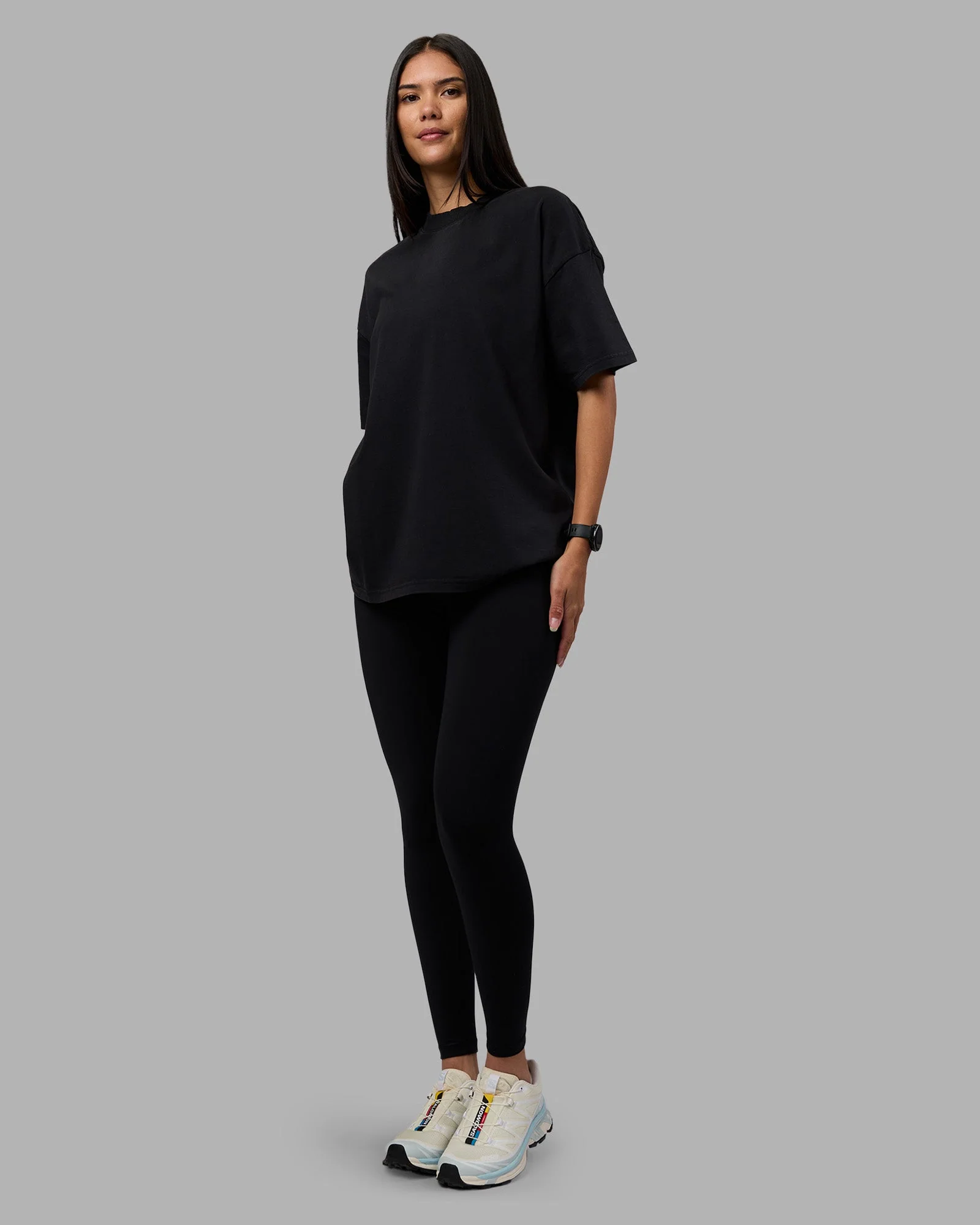 Move Fast Washed Heavyweight Tee Oversize - Black-Island Paradise - Image 11