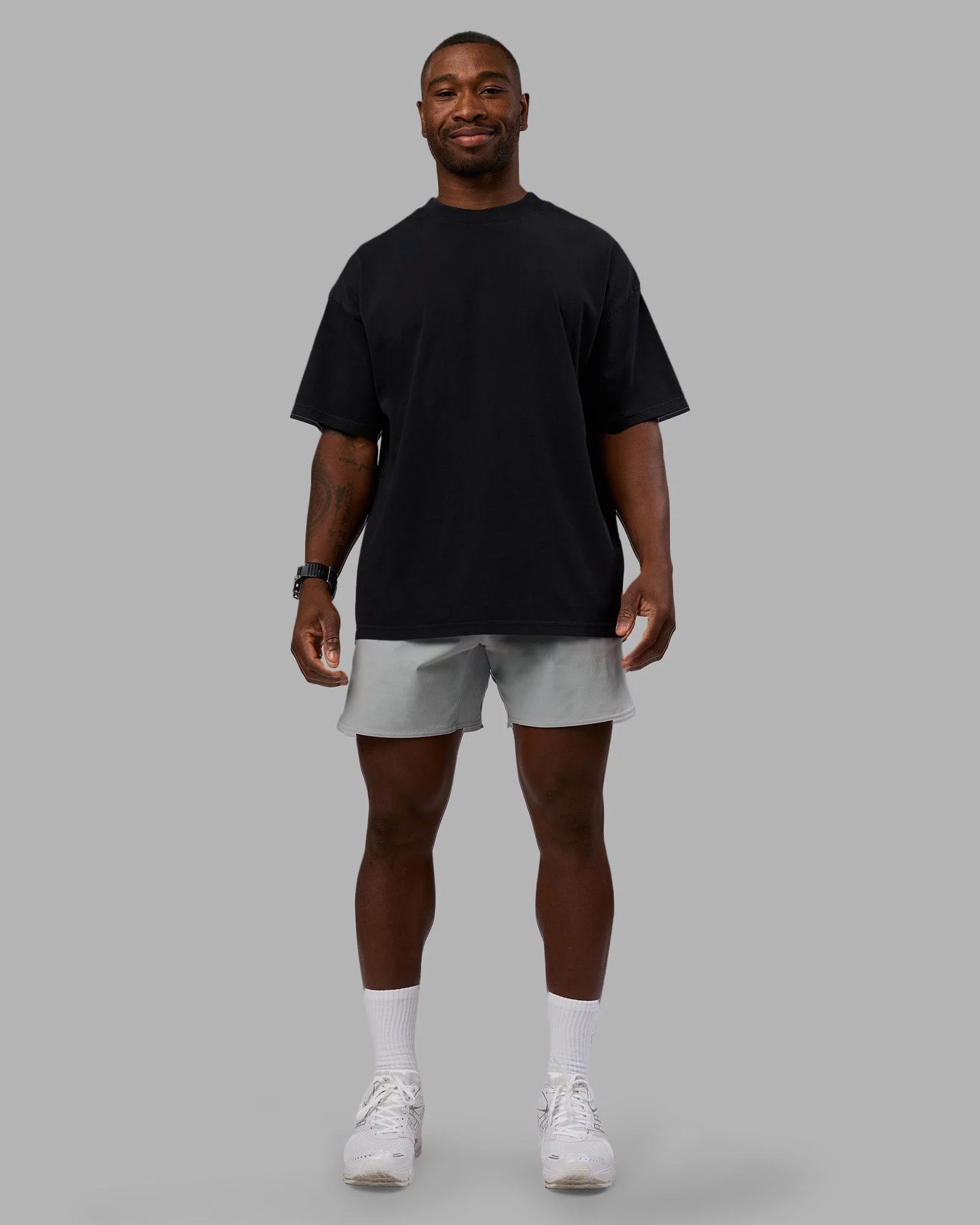 Move Fast Washed Heavyweight Tee Oversize - Black-Island Paradise - Image 7
