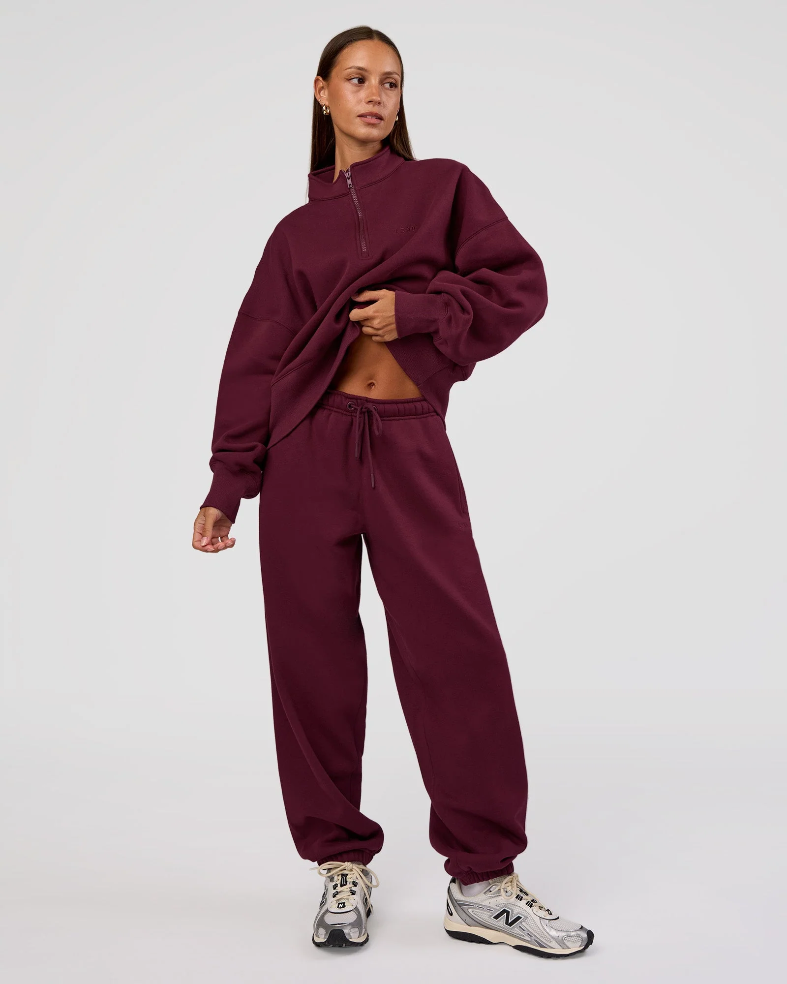 MVP Oversized Slouchy Fit Track Pant - Cherry Lacquer - Image 8
