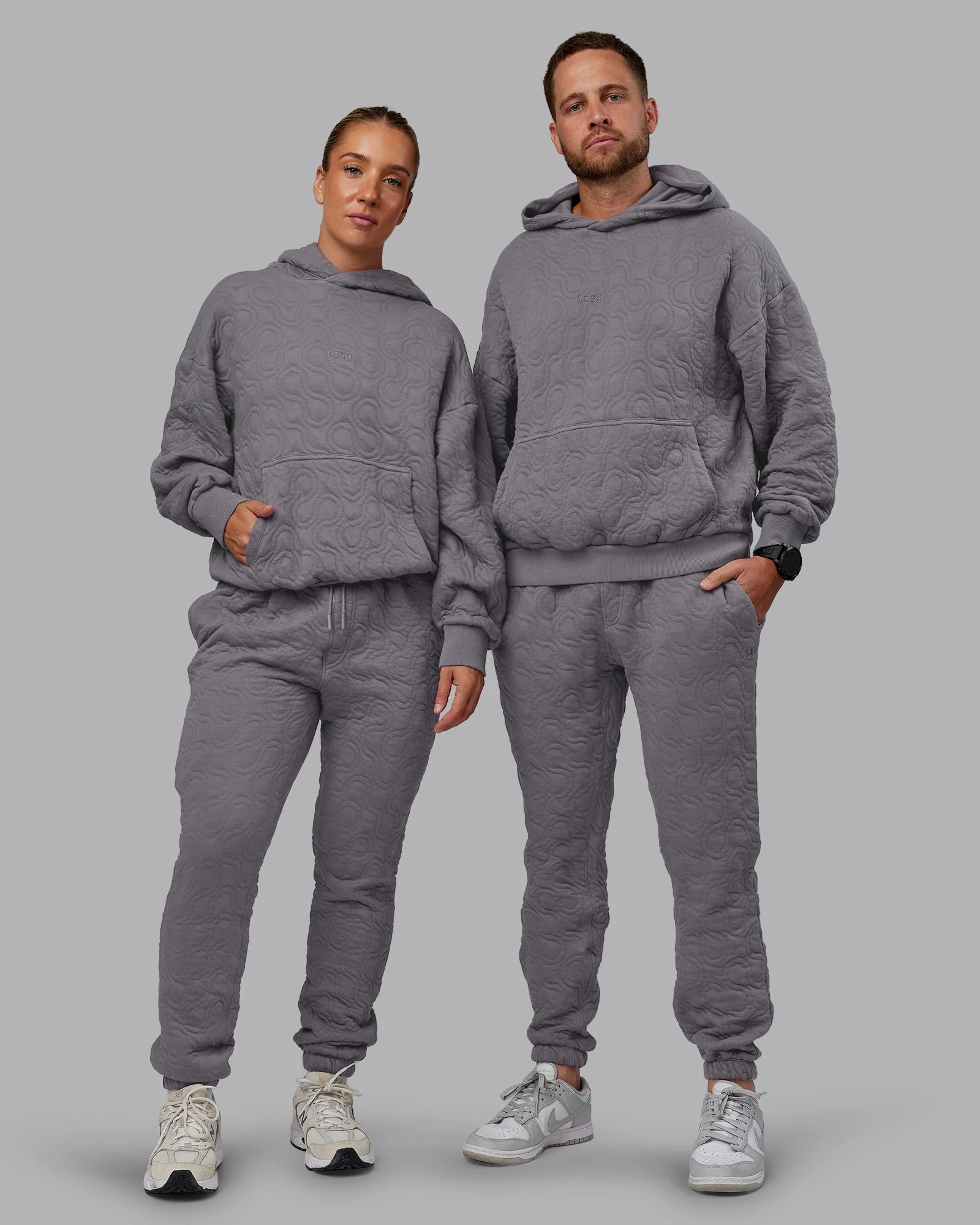 MVP Quilted Oversized Hoodie - Storm Front-Geometric