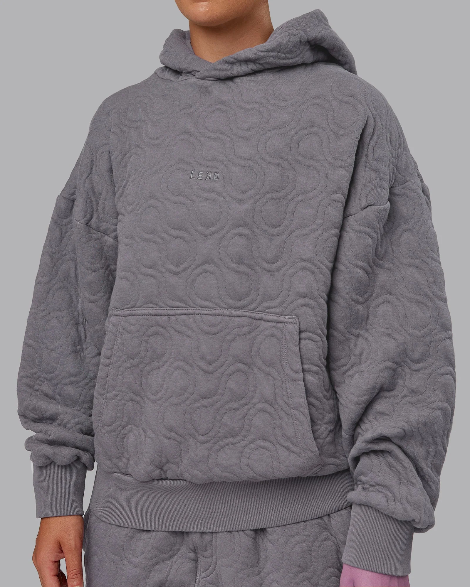 MVP Quilted Oversized Hoodie - Storm Front-Geometric - Image 9