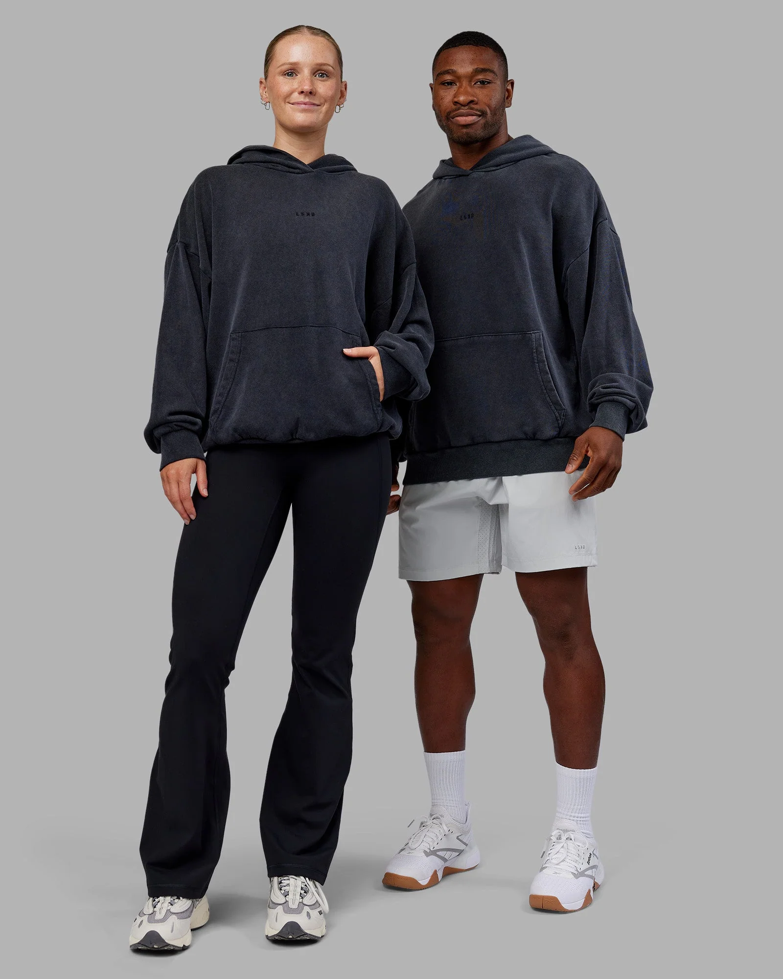 MVP Washed Terry Oversized Hoodie - Black Washed