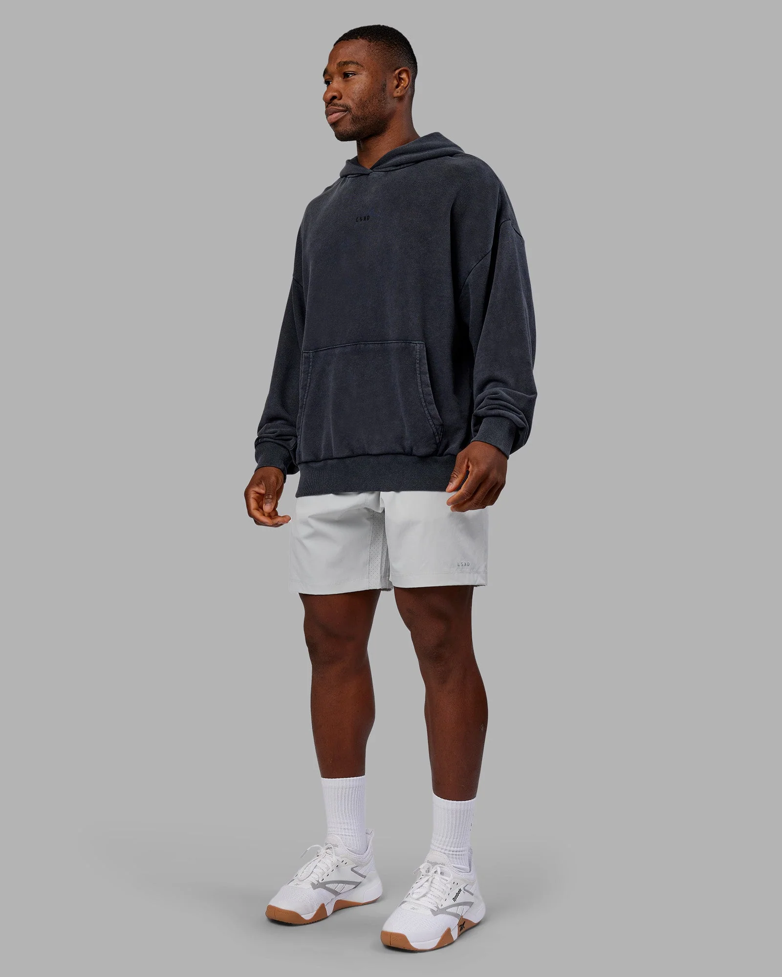 MVP Washed Terry Oversized Hoodie - Black Washed - Image 10