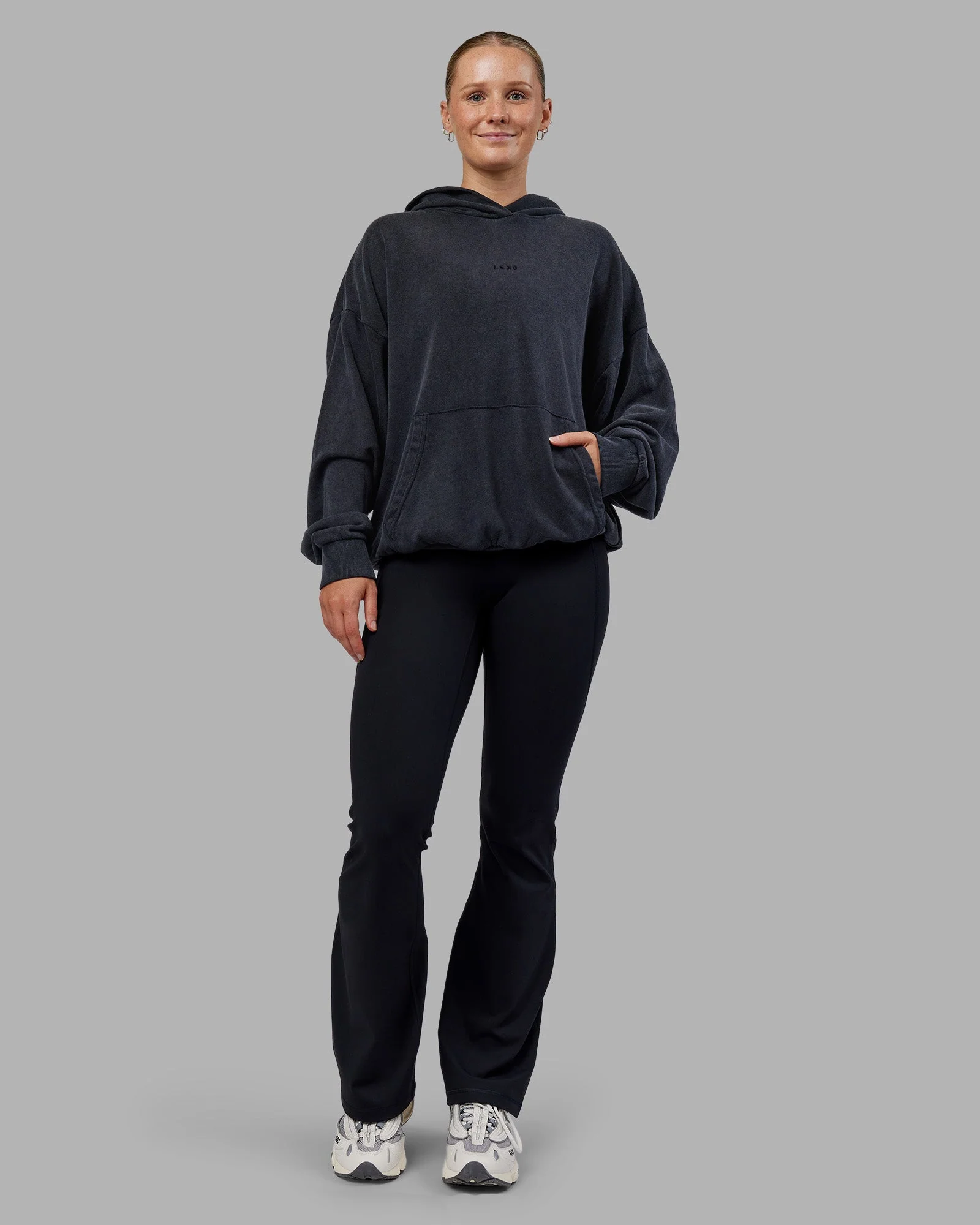 MVP Washed Terry Oversized Hoodie - Black Washed - Image 11