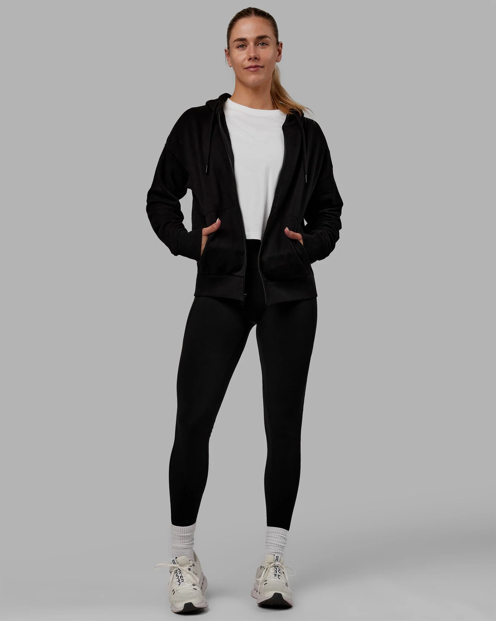 MVP Zip Through Hoodie - Black - Image 6