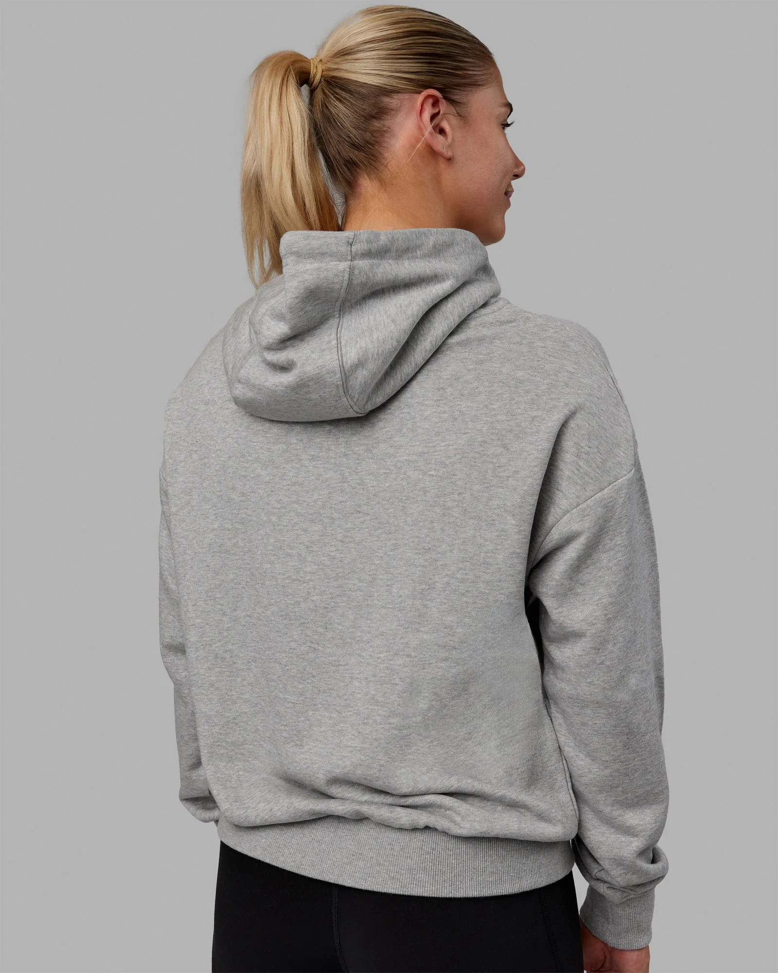 MVP Zip Through Hoodie - Light Grey Marl - Image 4