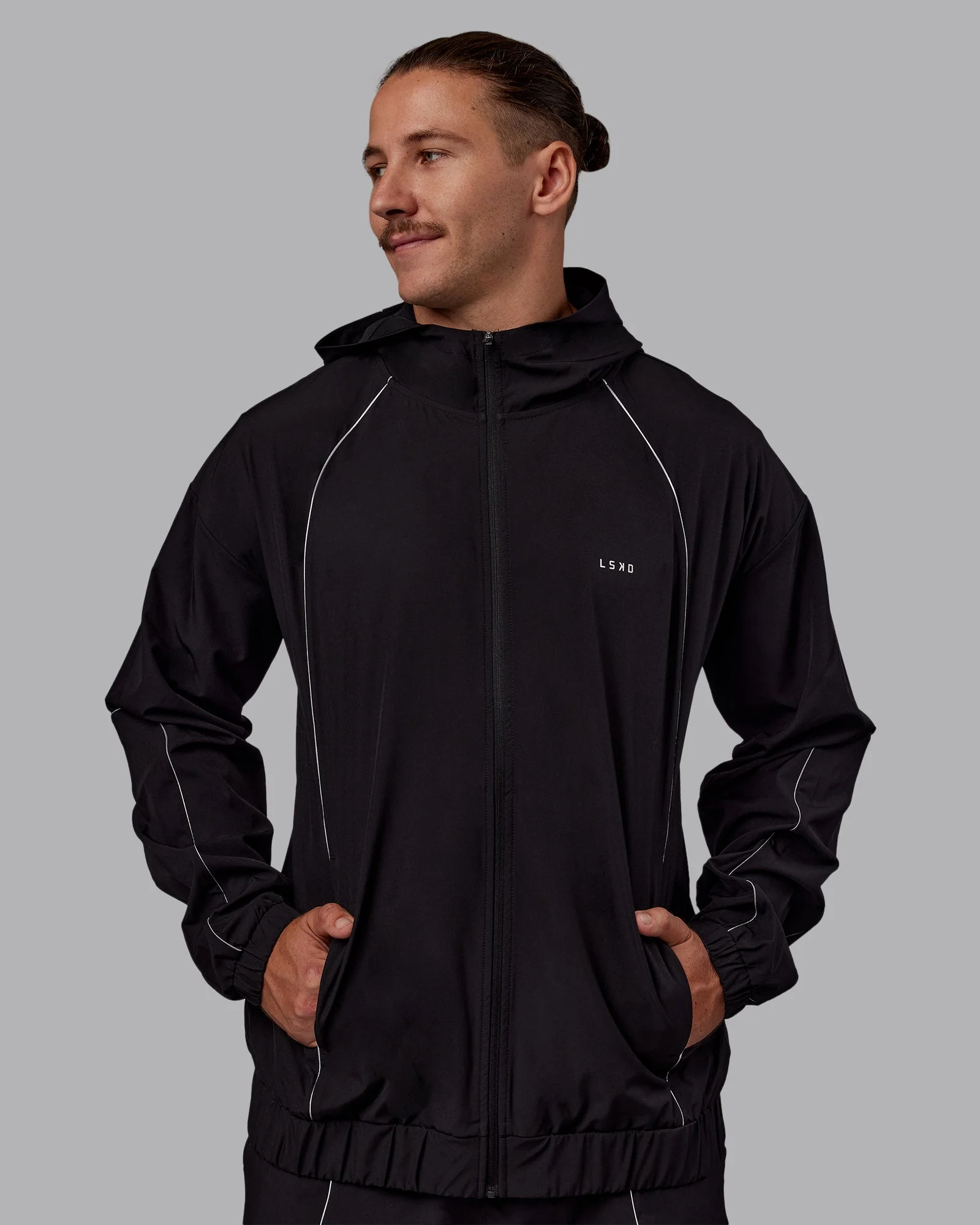 Nocturnal Zip Jacket - Black - Image 3