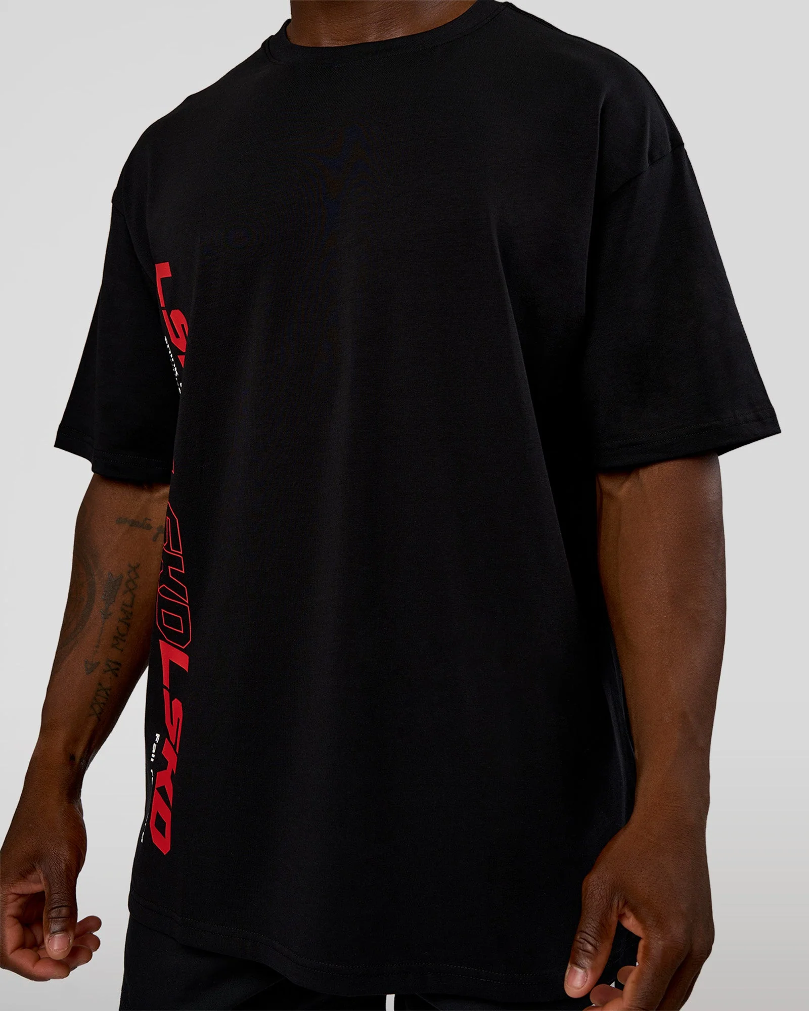 Nothing Is Impossible FLXCotton Oversized Tee - Black-Flame - Image 11
