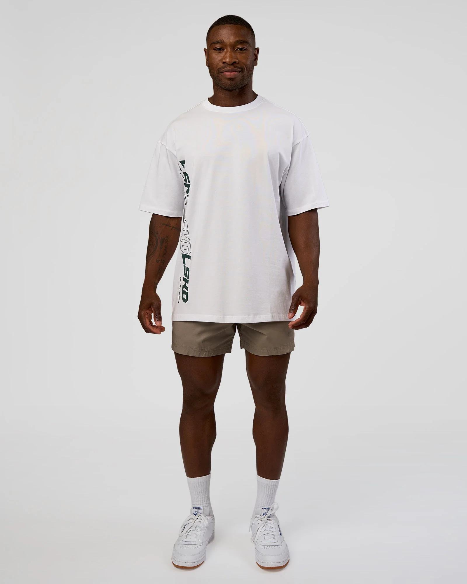 Nothing Is Impossible FLXCotton Oversized Tee - White-Vital Green - Image 3