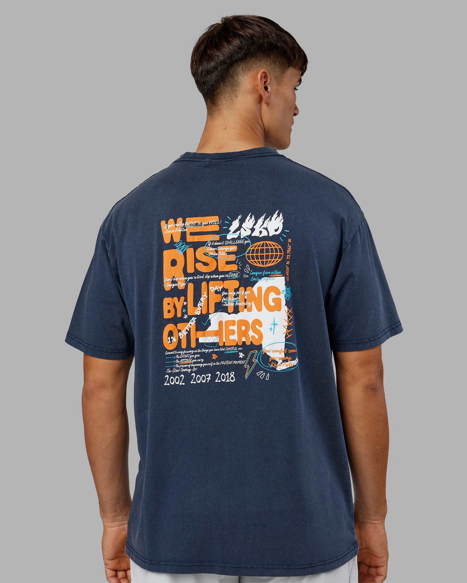 NY25 FLXCotton Oversized Tee - Future Navy Washed-Blue - Image 12