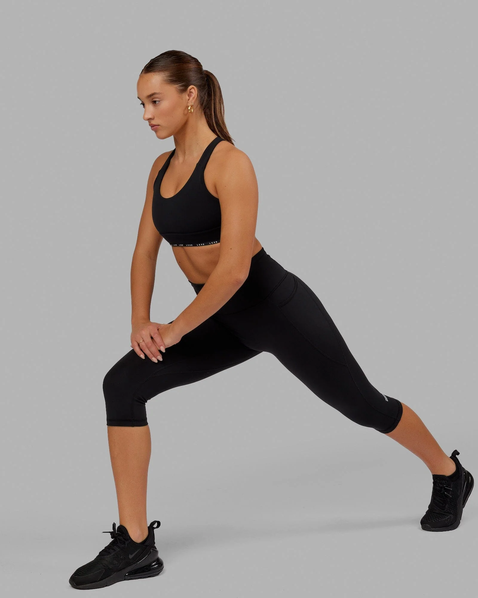 O.G. Fusion Ultra High-Rise 3/4 Legging Pockets - Black - Image 4