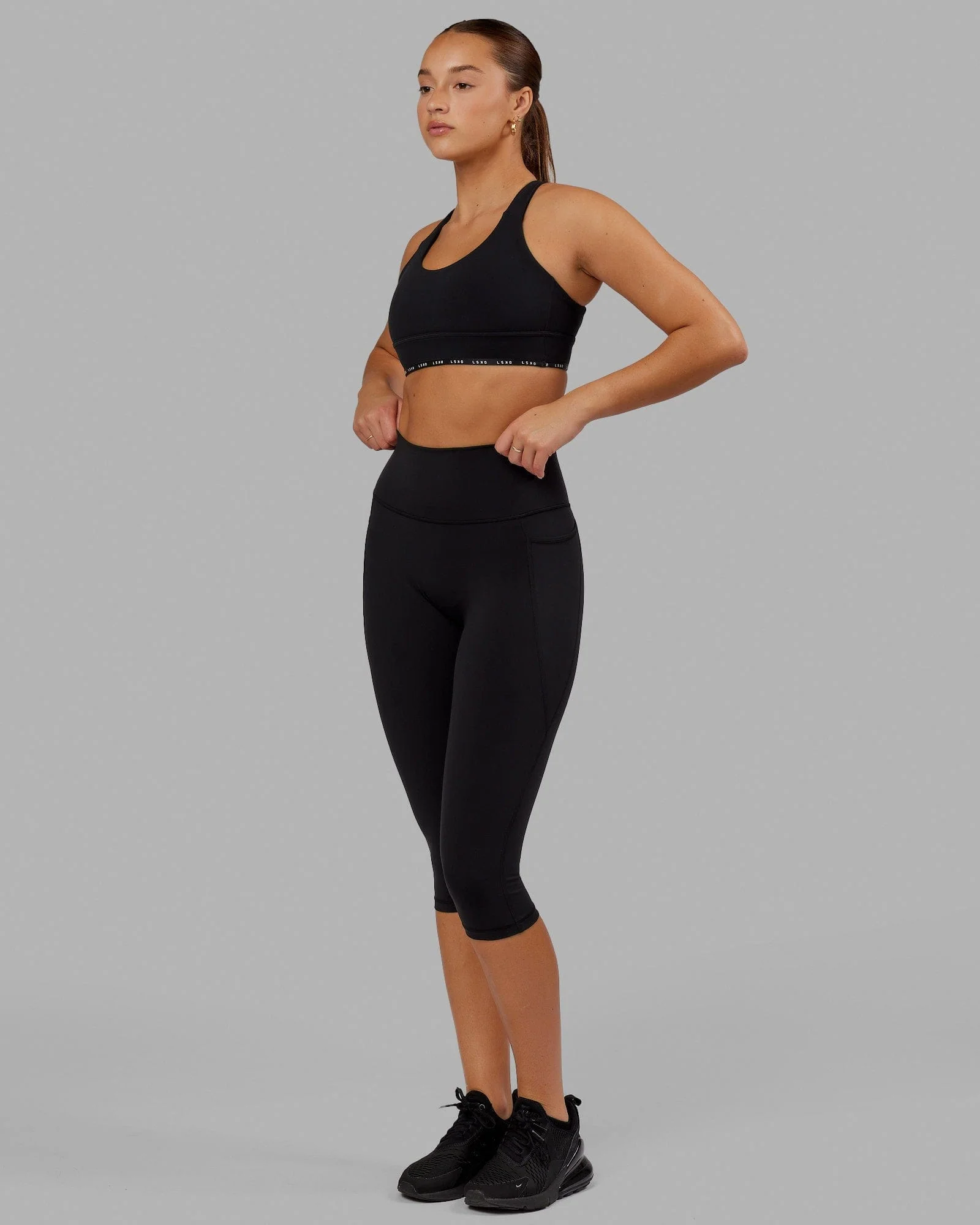 O.G. Fusion Ultra High-Rise 3/4 Legging Pockets - Black - Image 6