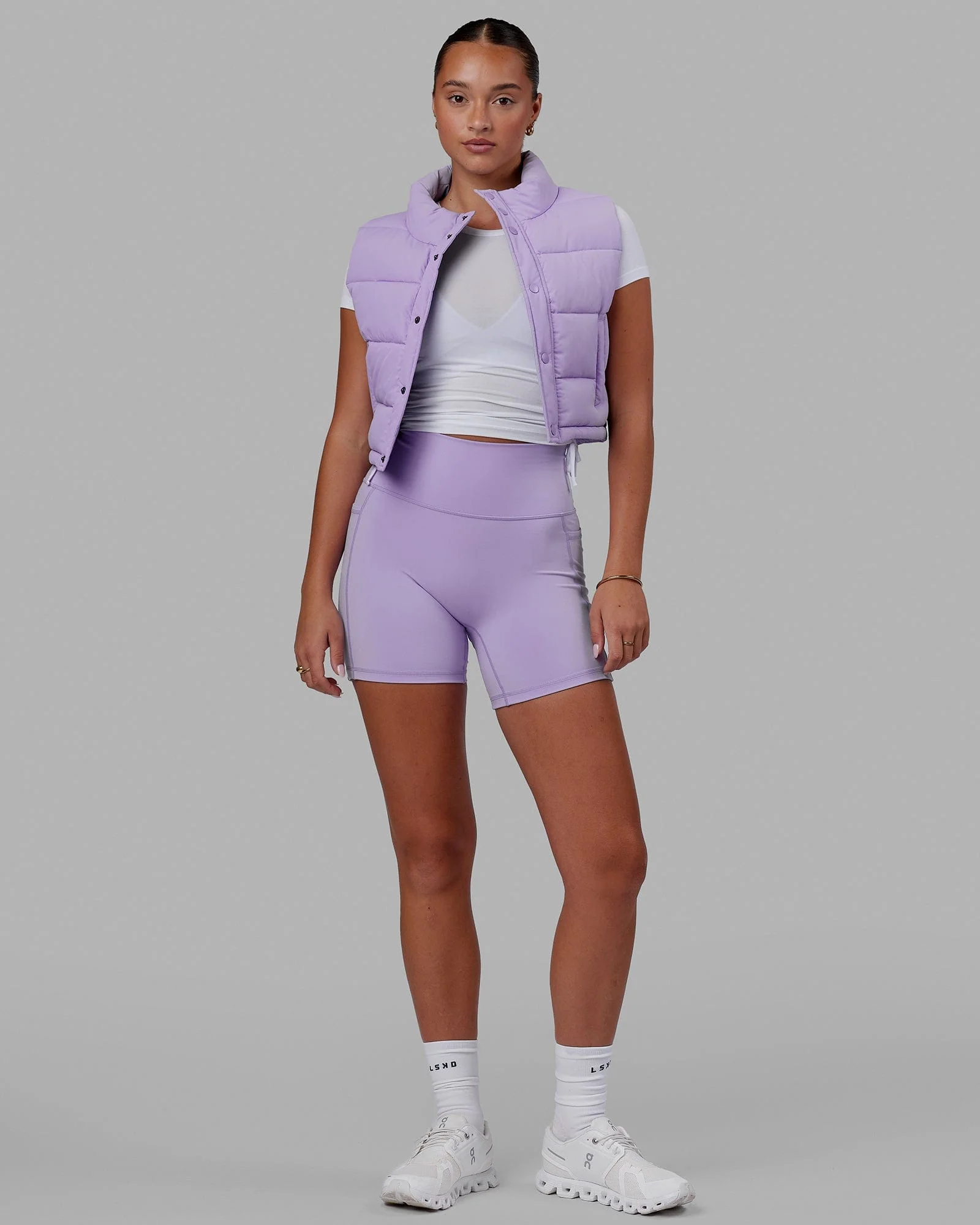 O.G. Fusion Ultra High-Rise 6" Short Pockets - Pale Lilac - Image 7