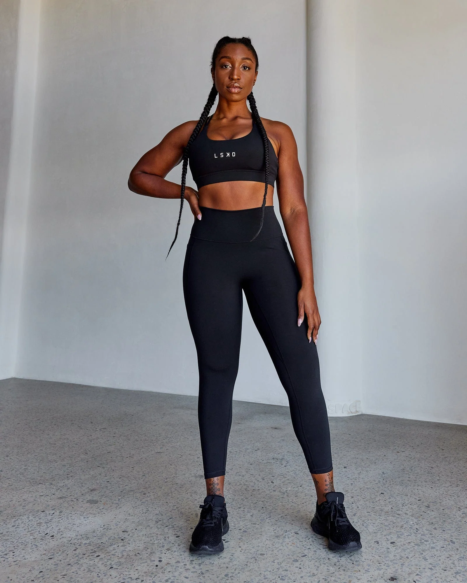 O.G. Fusion Ultra High-Rise 7/8 Legging Pockets - Black