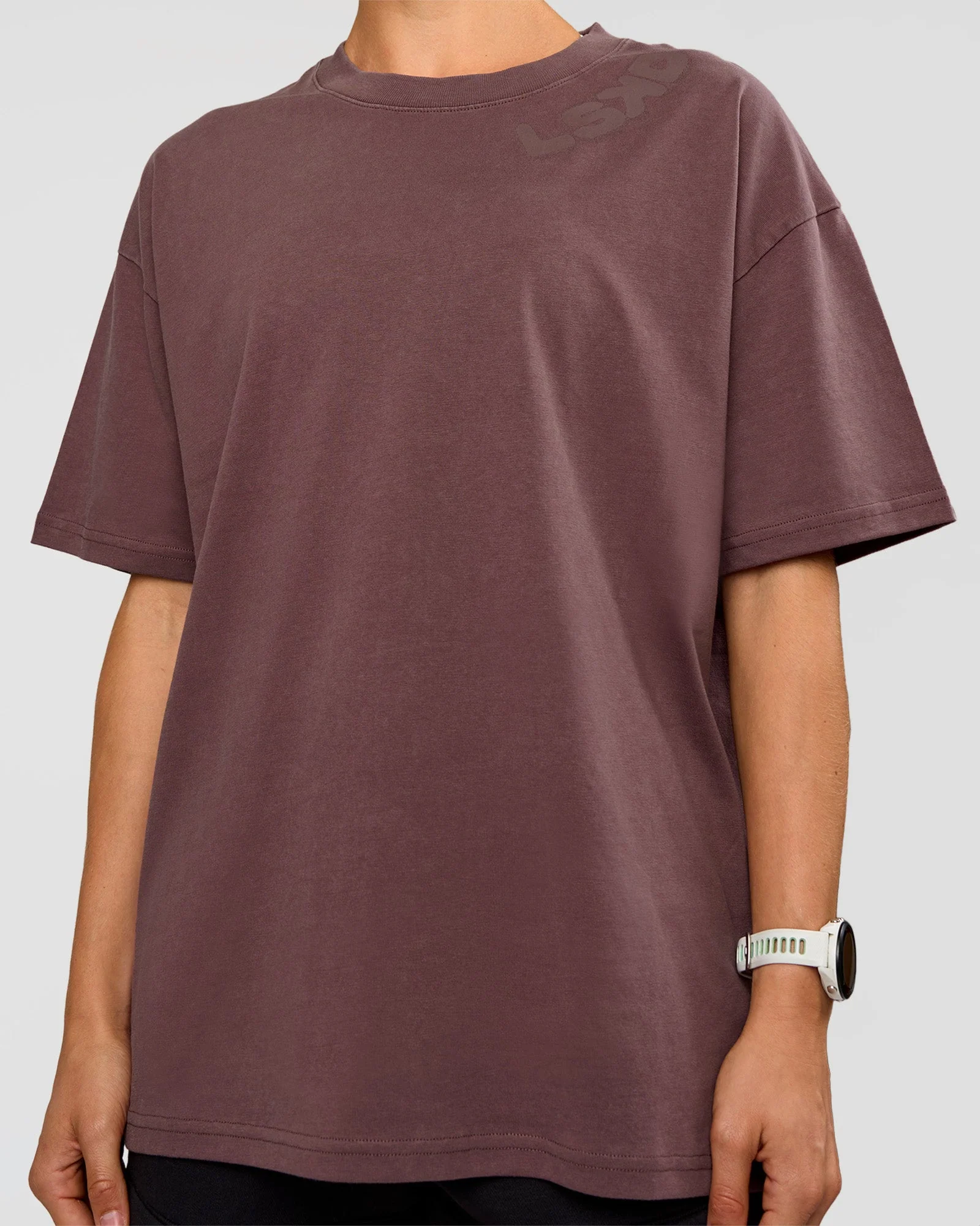 Offset Heavyweight Unisex Oversized Tee - Cocoa Powder-Cocoa Powder - Image 7