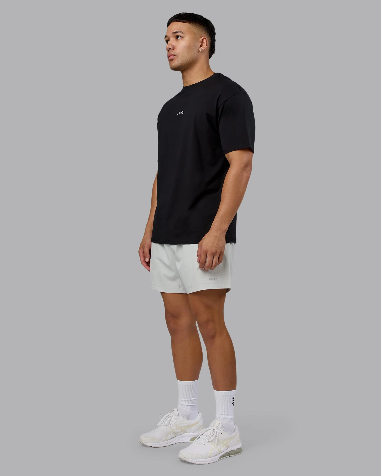 On Repeat FLXCotton Oversized Tee - Black-White - Image 6