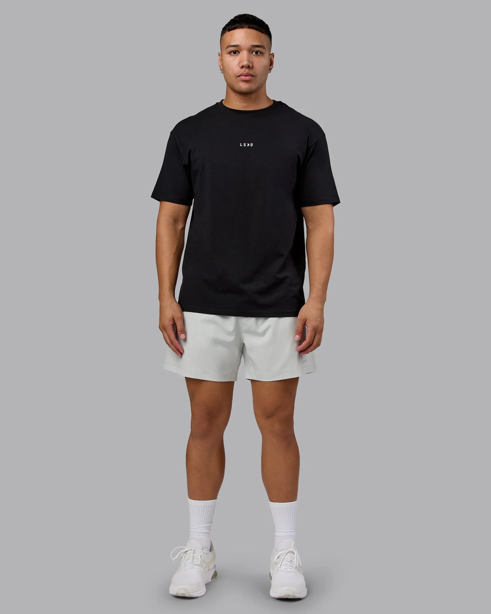 On Repeat FLXCotton Oversized Tee - Black-White - Image 9