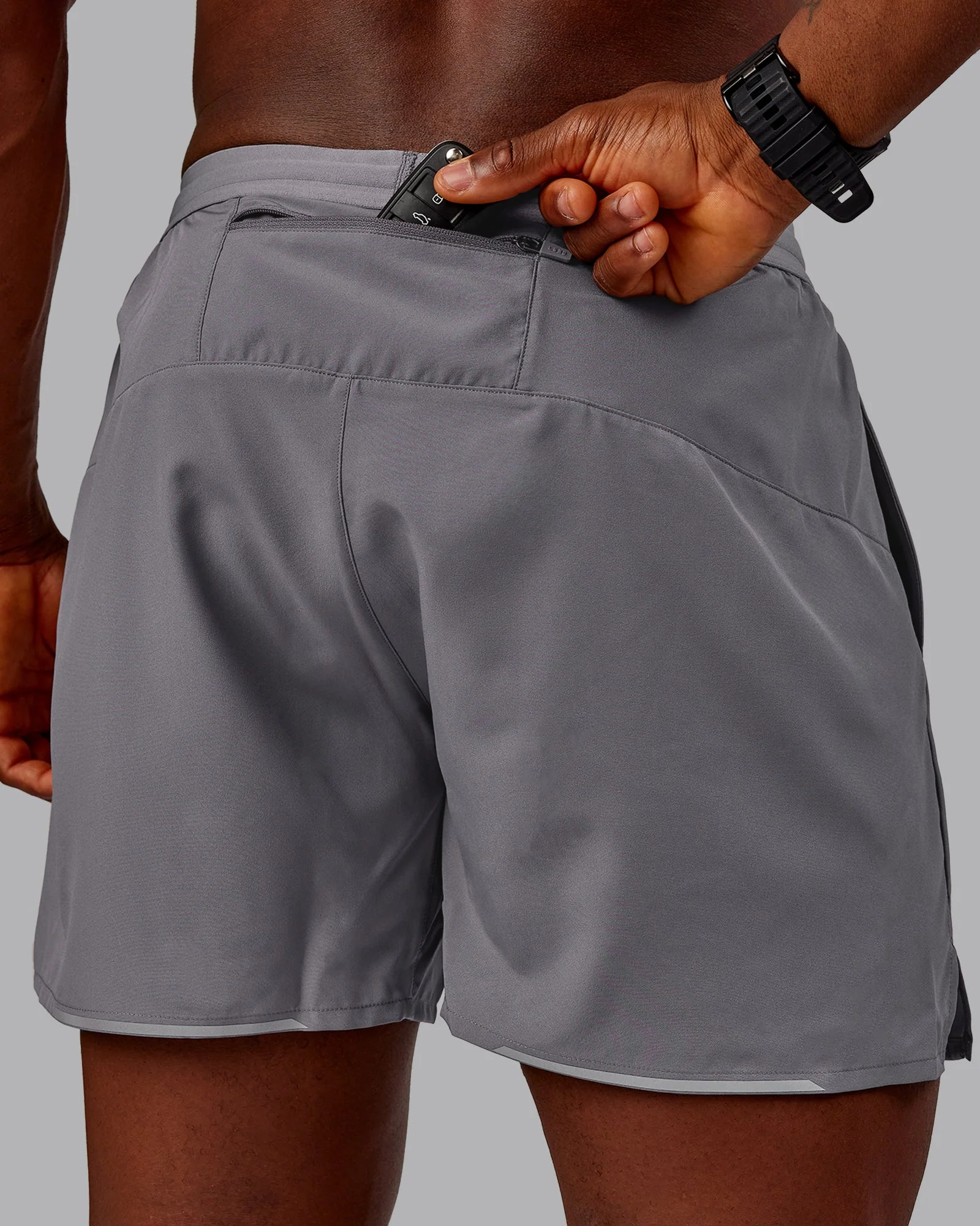 Pace Lined Performance Short 5" - Storm Front - Image 8