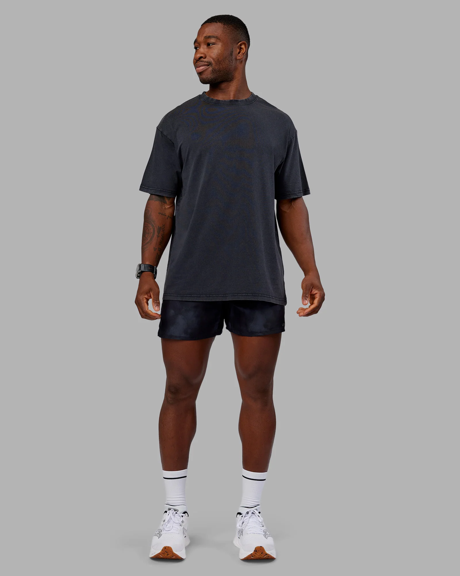 Pace 5" Lined Running Short - Washed Black - Image 5