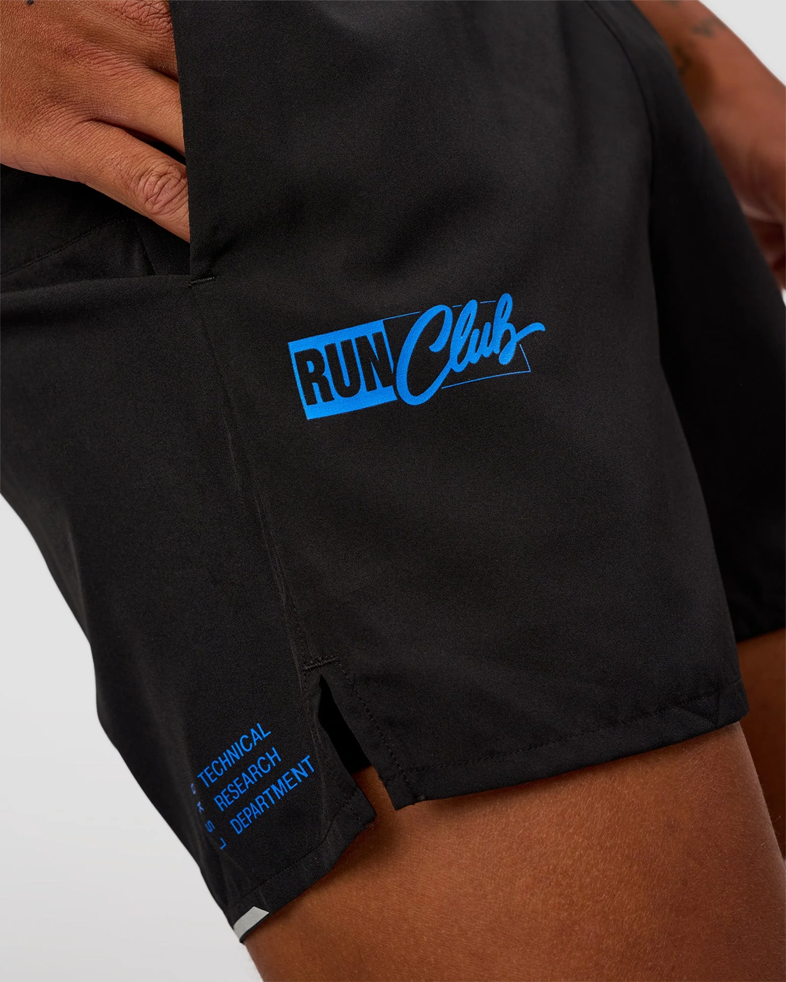 Pace 5" Lined Running Short - Black-Lime Glo Indigo - Image 3