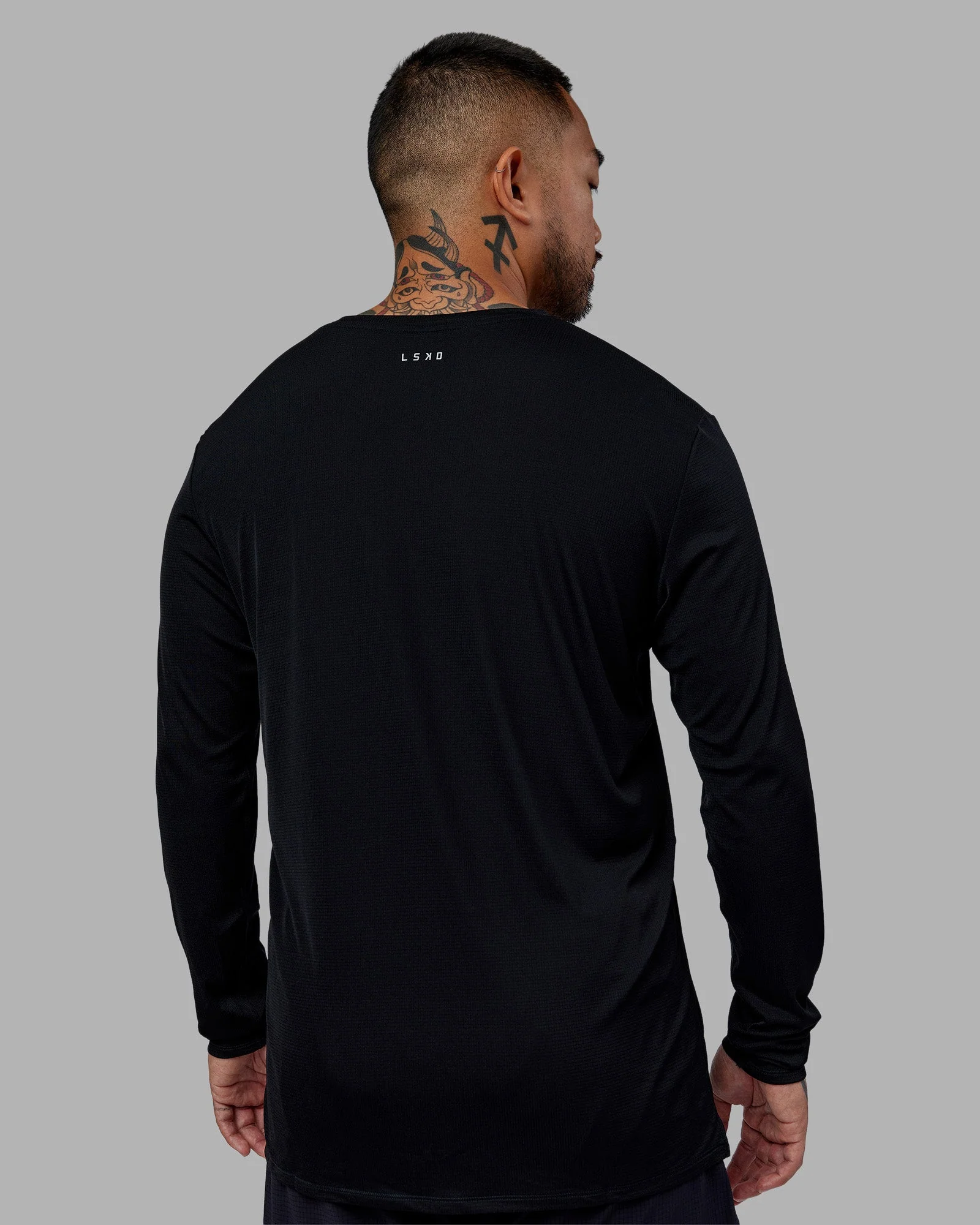 Pace Running Long Sleeve Top - Black - Image 3