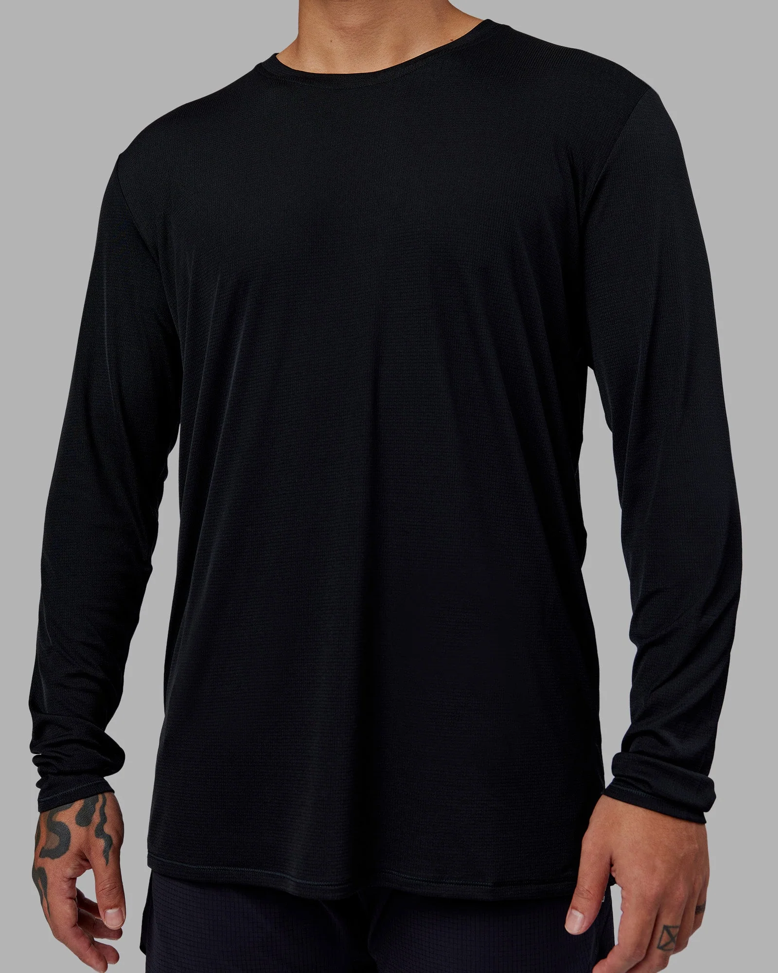 Pace Running Long Sleeve Top - Black - Image 5