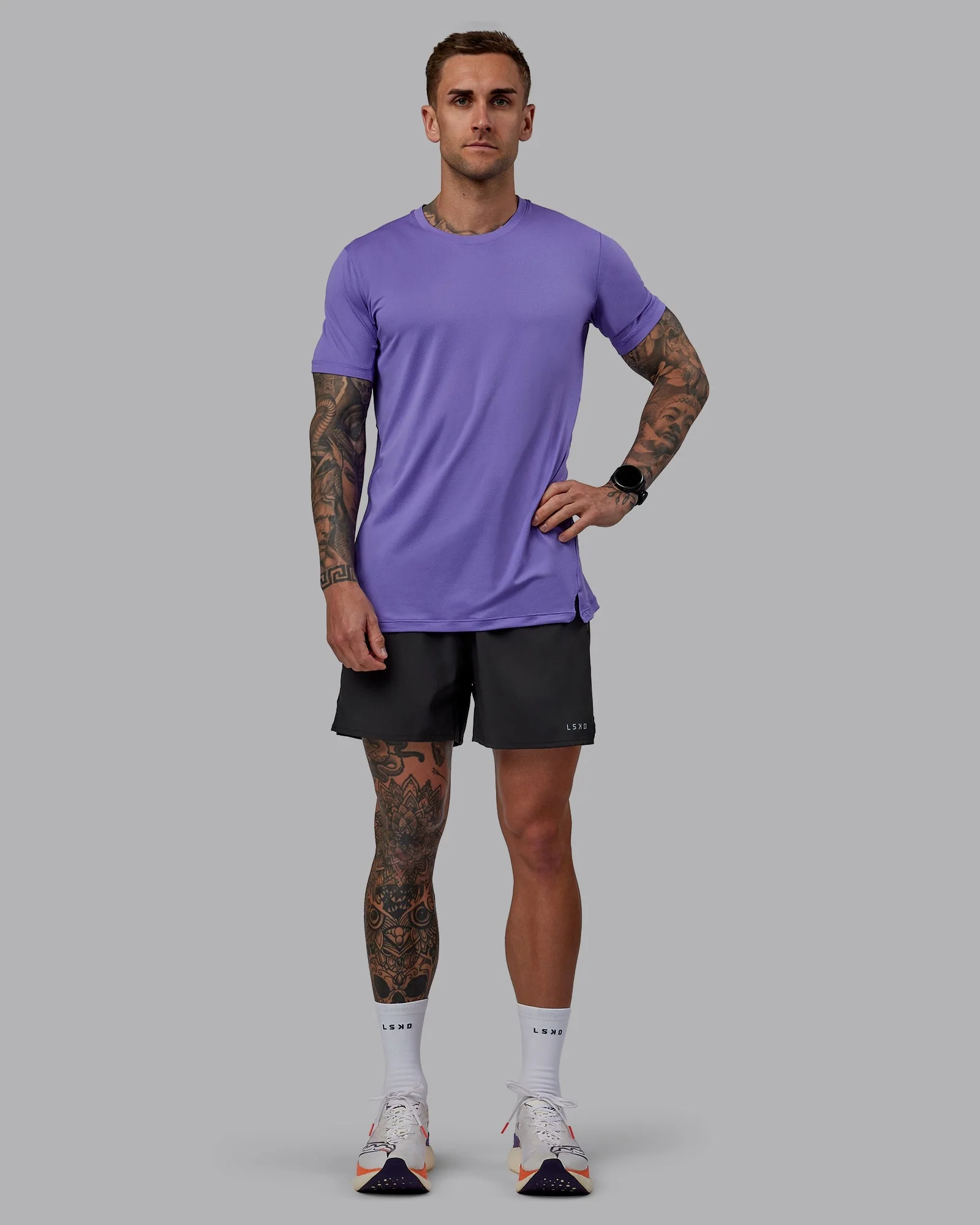 Pace Running Tee - Dahlia Purple - Image 3