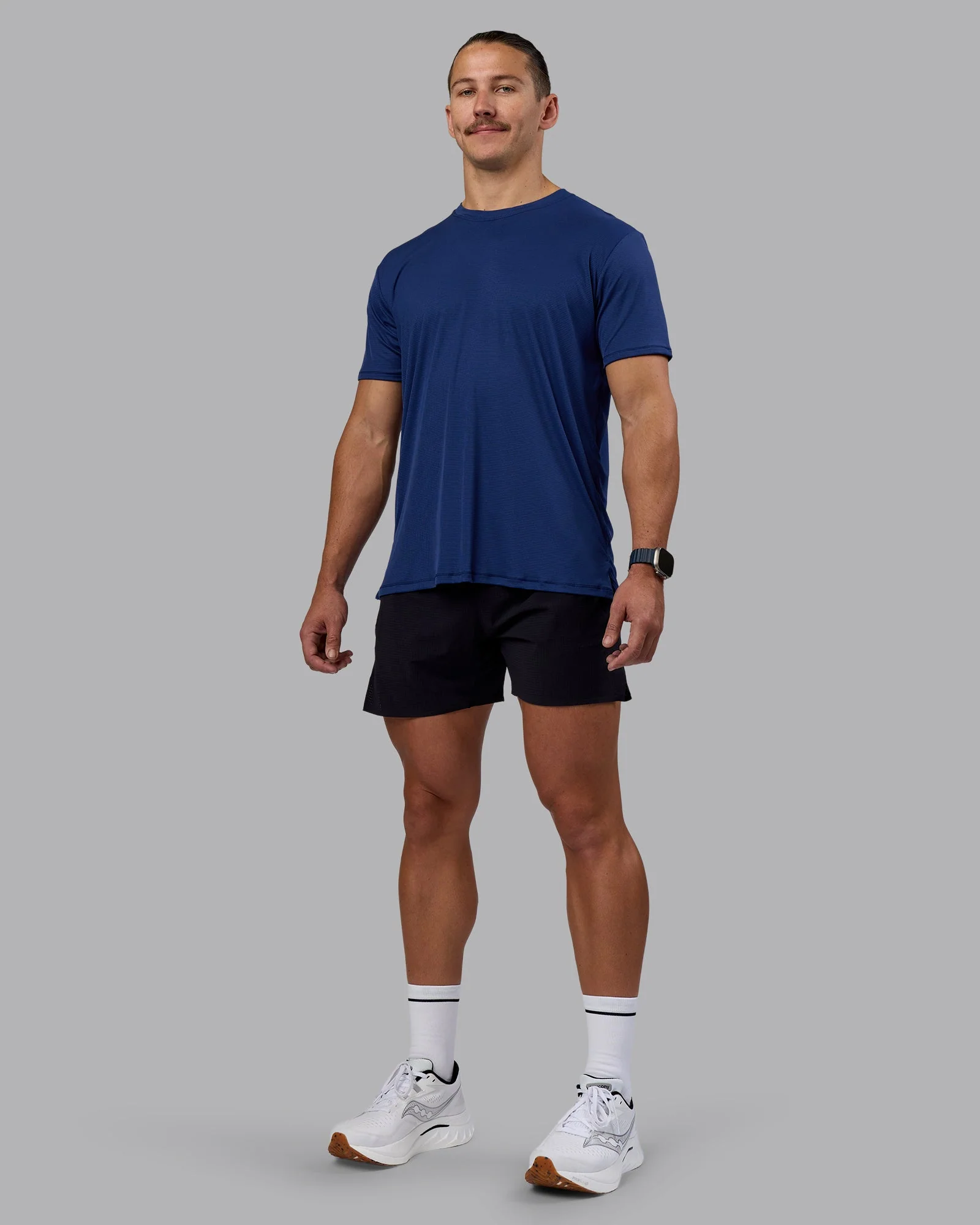 Pace Running Tee - Midnight Blue - Image 2
