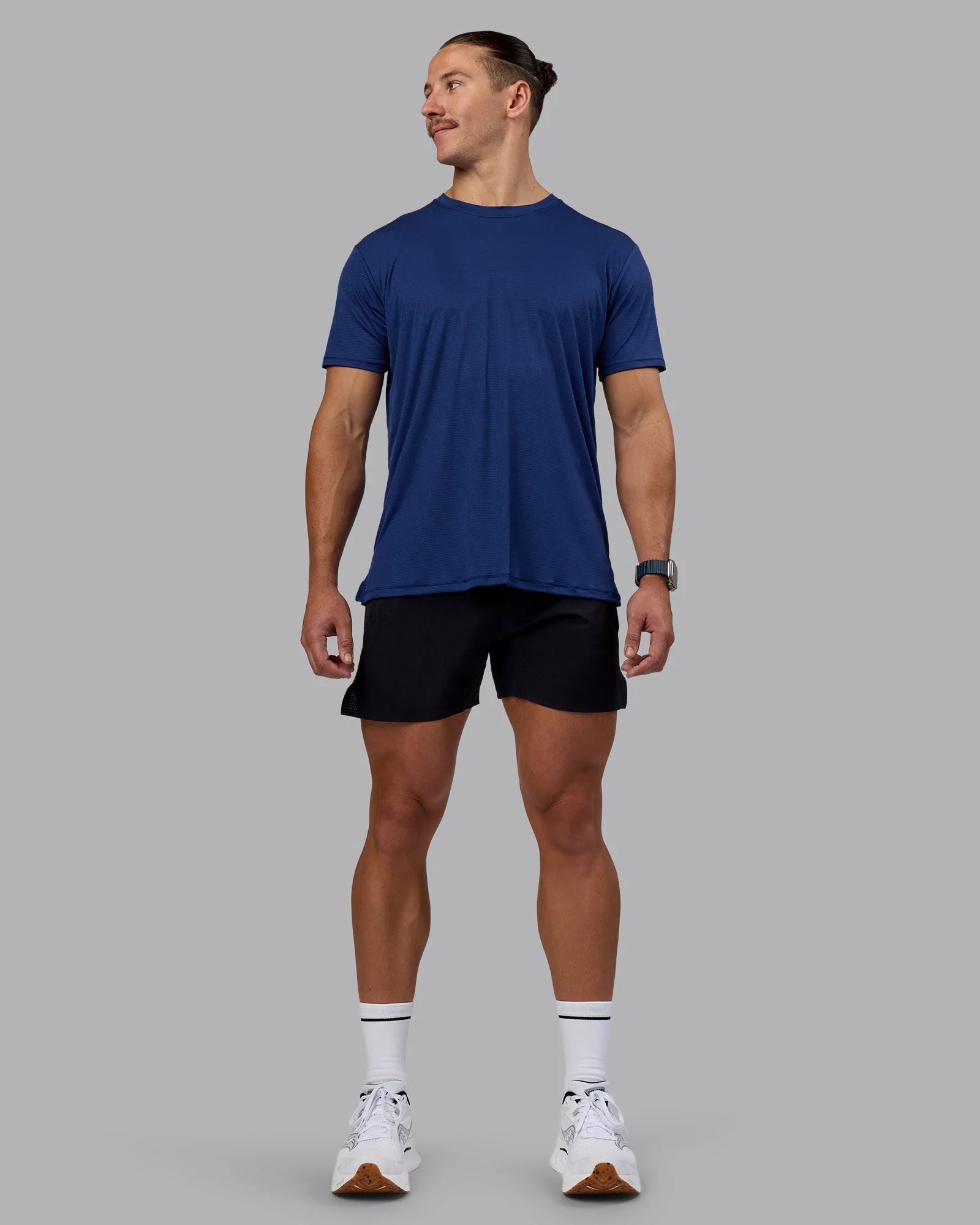 Pace Running Tee - Midnight Blue - Image 4