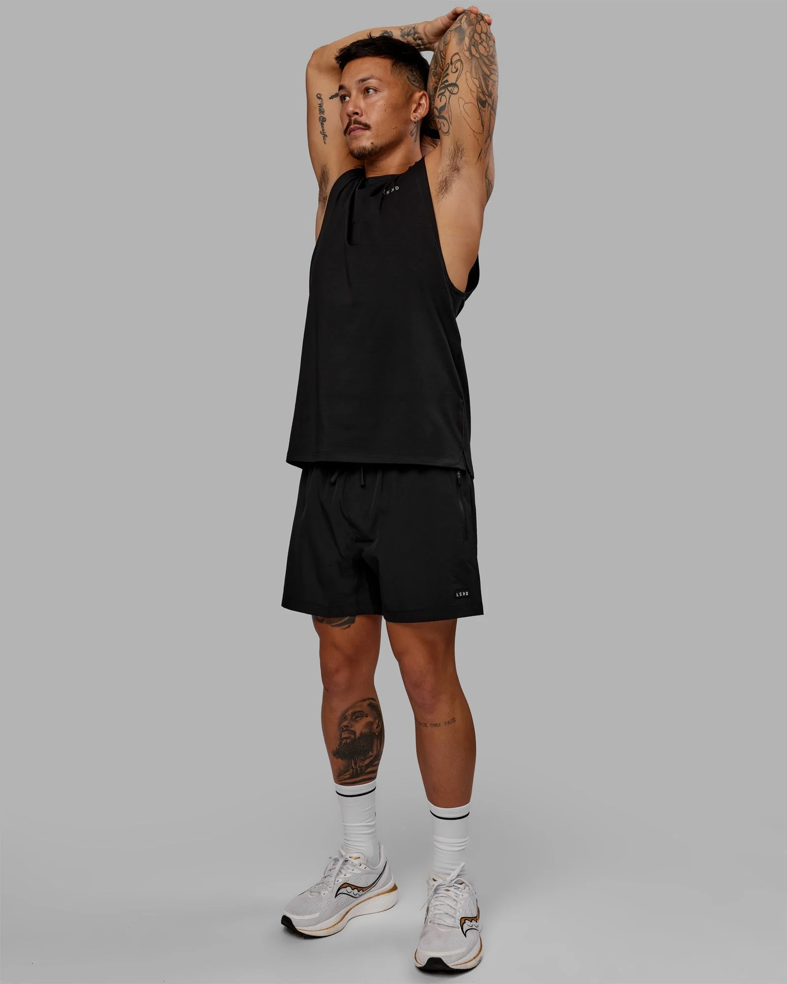 Perform VapourFLX Muscle Tank - Black-Reflective - Image 2