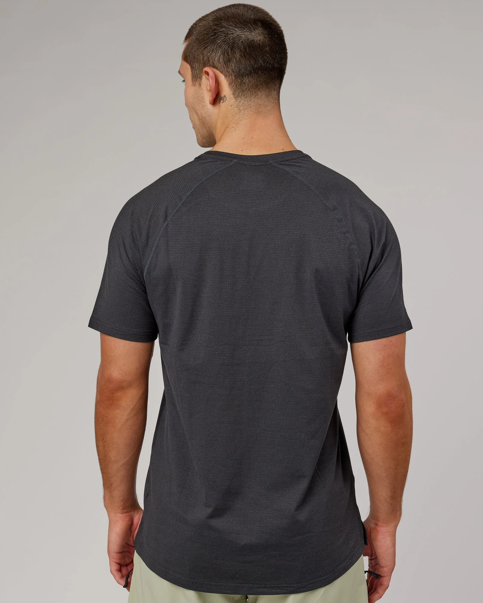 Perform VapourFLX Tee - Black Marl - Image 10