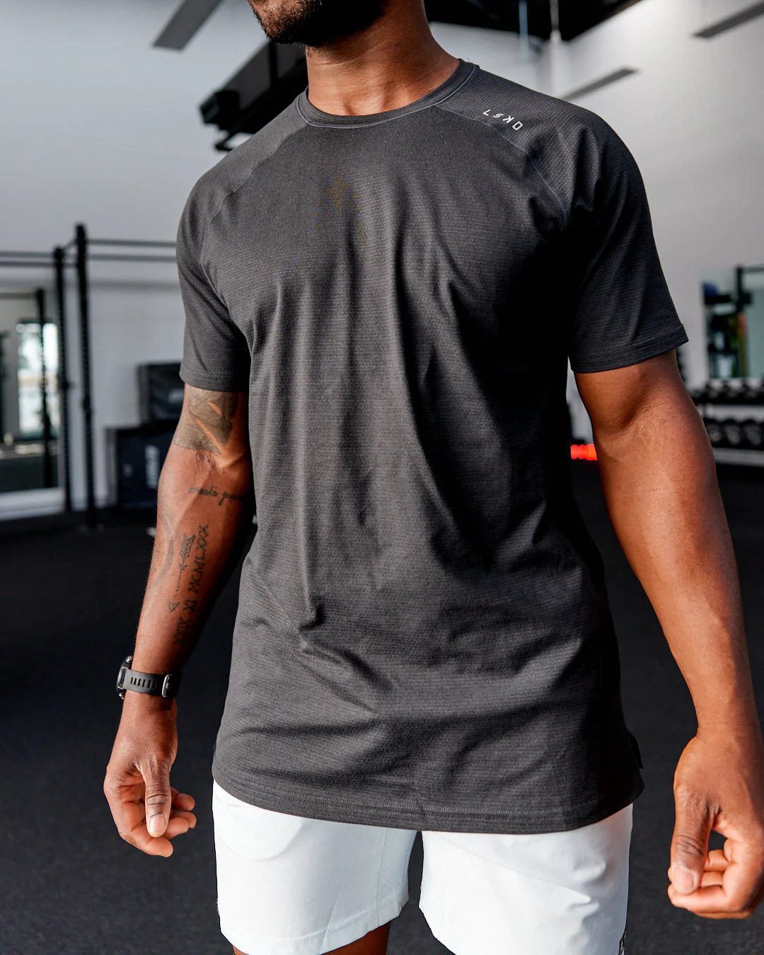 Perform VapourFLX Tee - Black Marl - Image 6