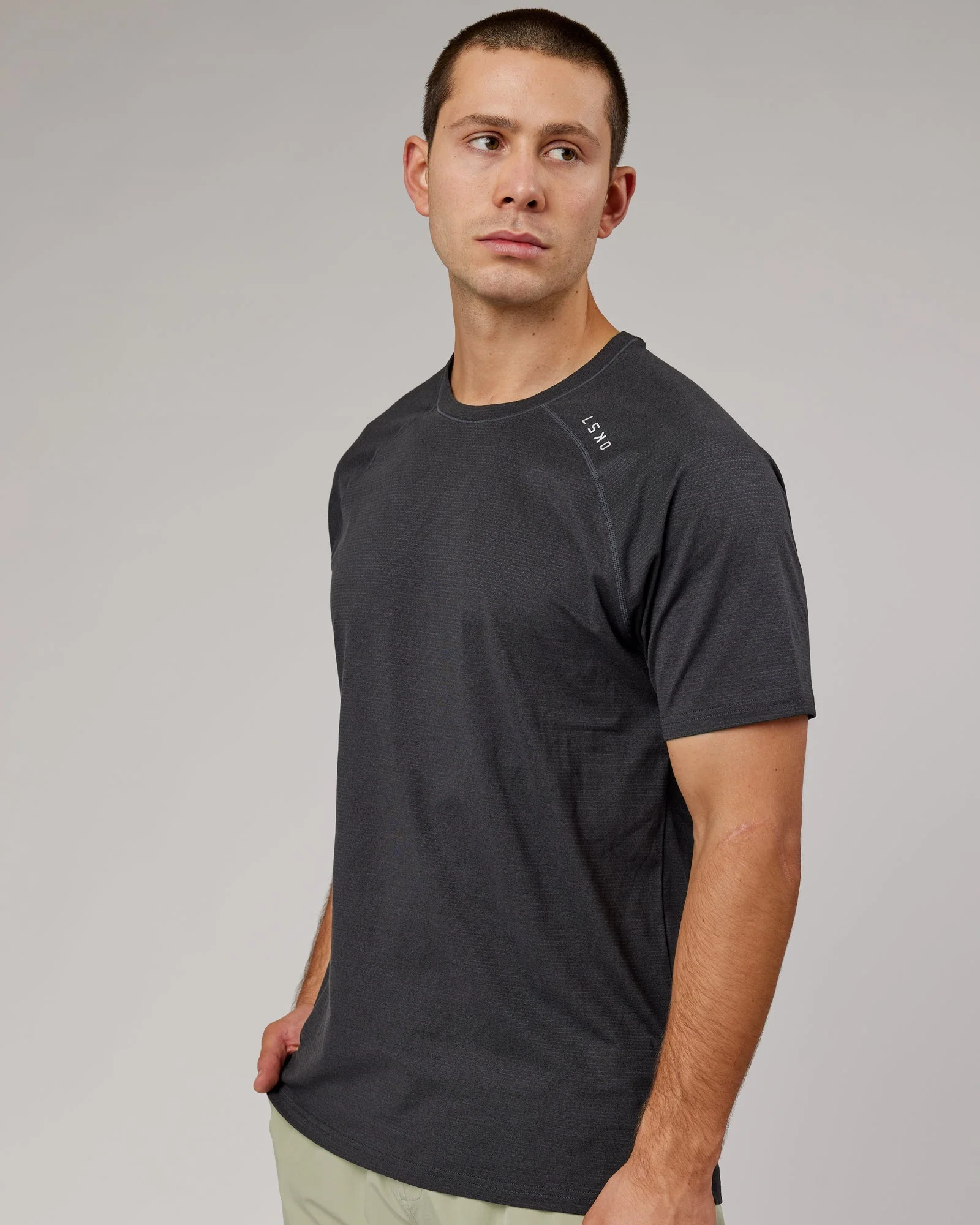 Perform VapourFLX Tee - Black Marl - Image 7
