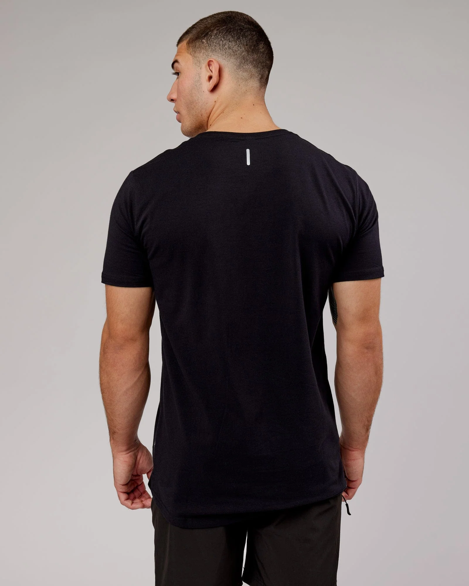 Power FLXDRY Tee - Black-White - Image 7