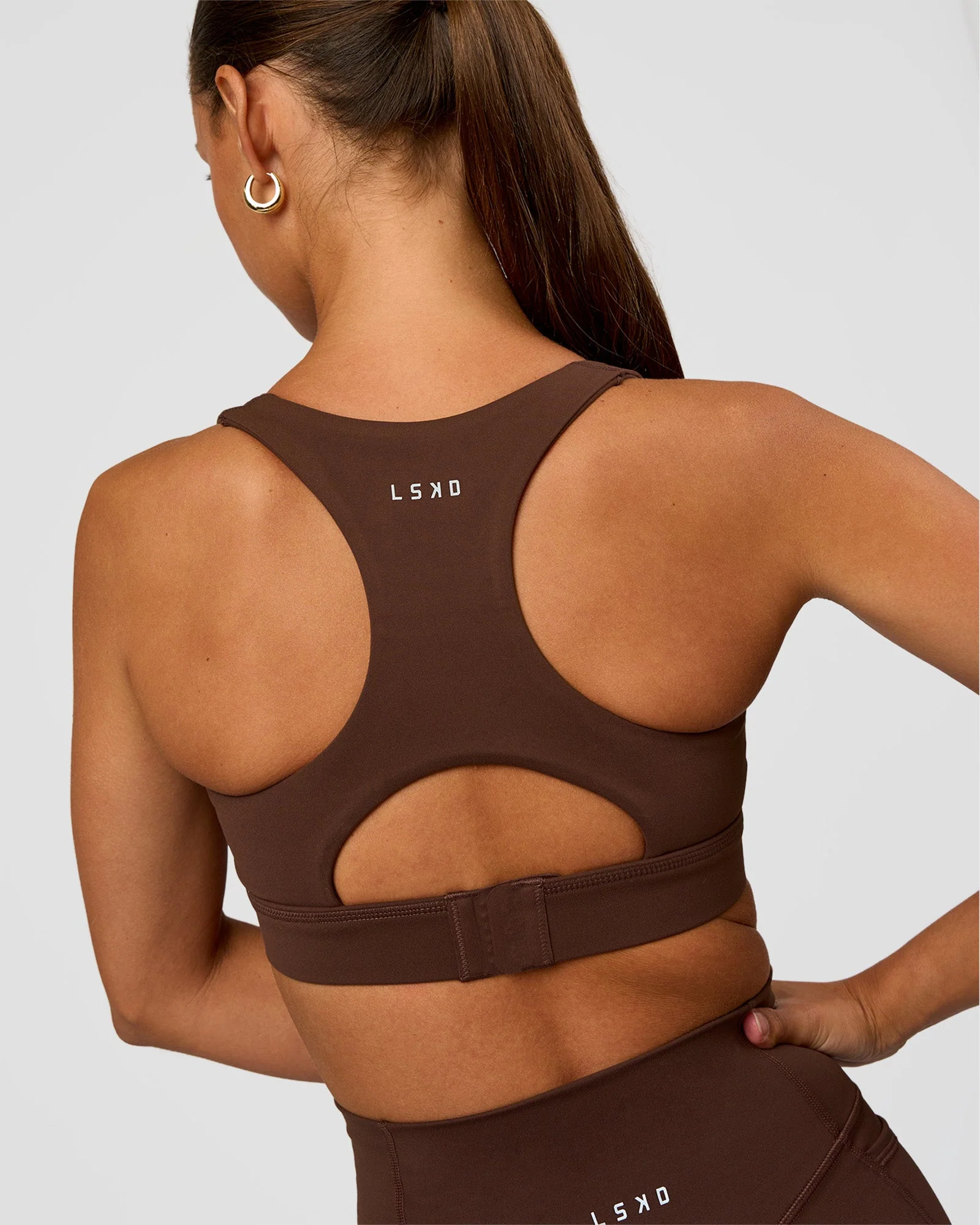 Race Day Sports Bra - Hot Chocolate - Image 2